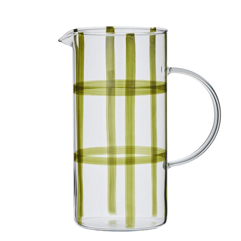 Assemble Max Glass Jug Clear/Olive
