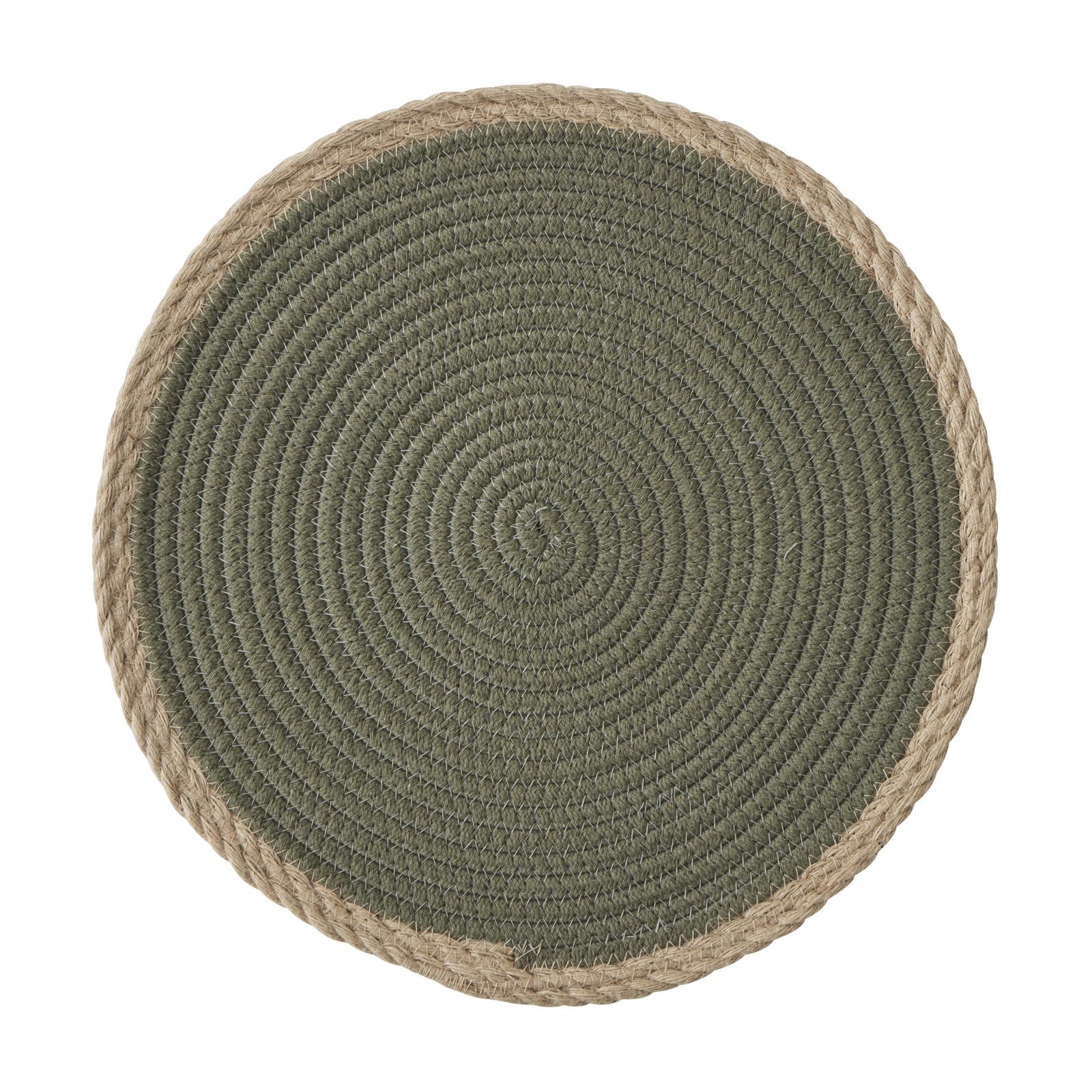 Assemble Harris Cotton/Jute Placemat Olive