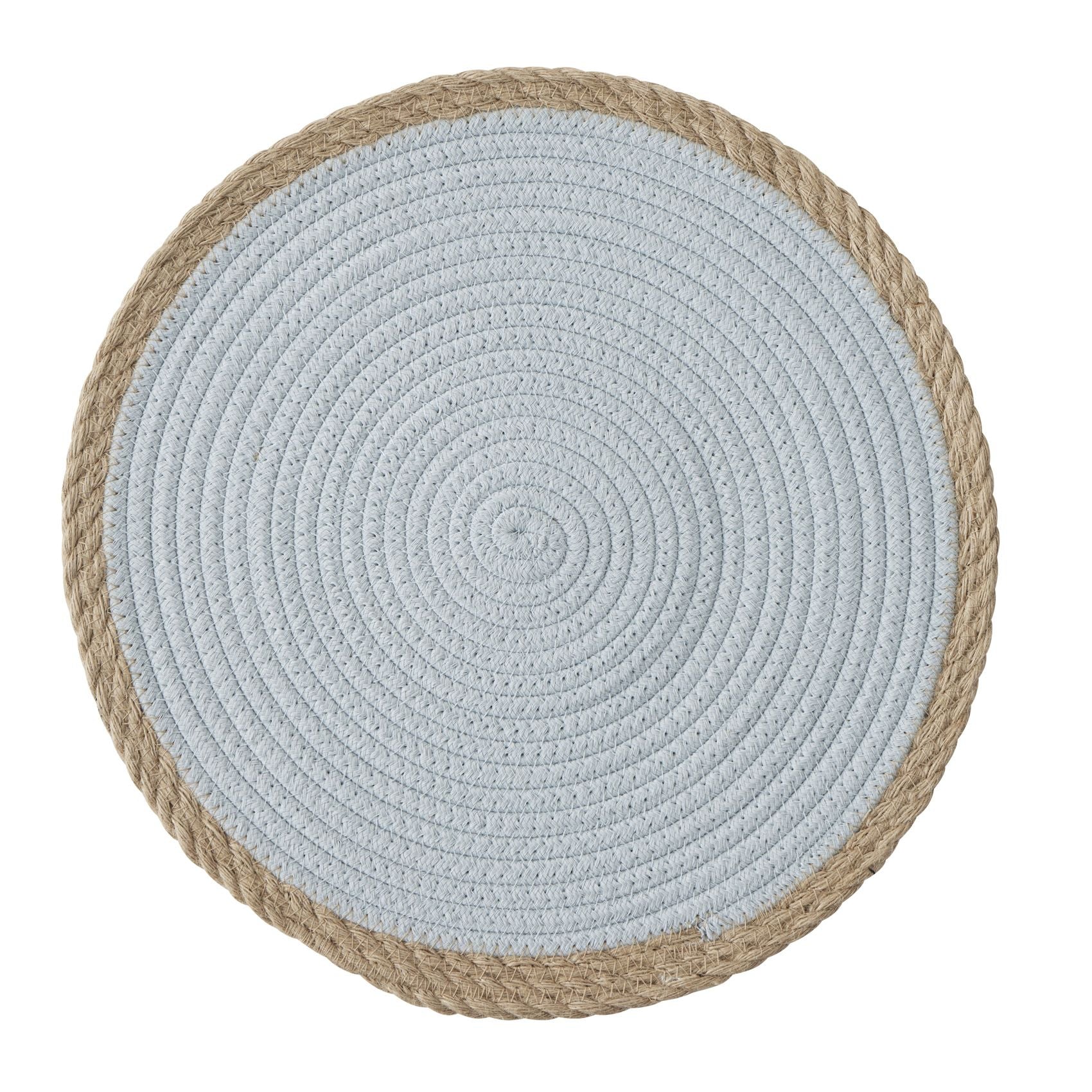 Assemble Harris Cotton/Jute Placemat Blue