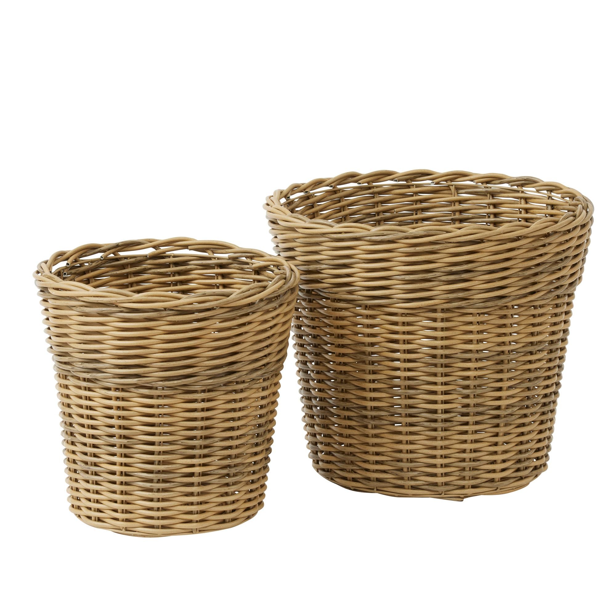 Life Botanic Burleigh Set of 2 PE Rattan Pots