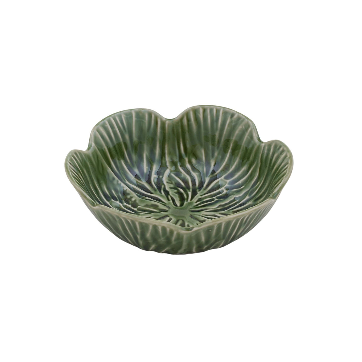 Assemble Cabbage Ceramic Bowl 15x5cm Green