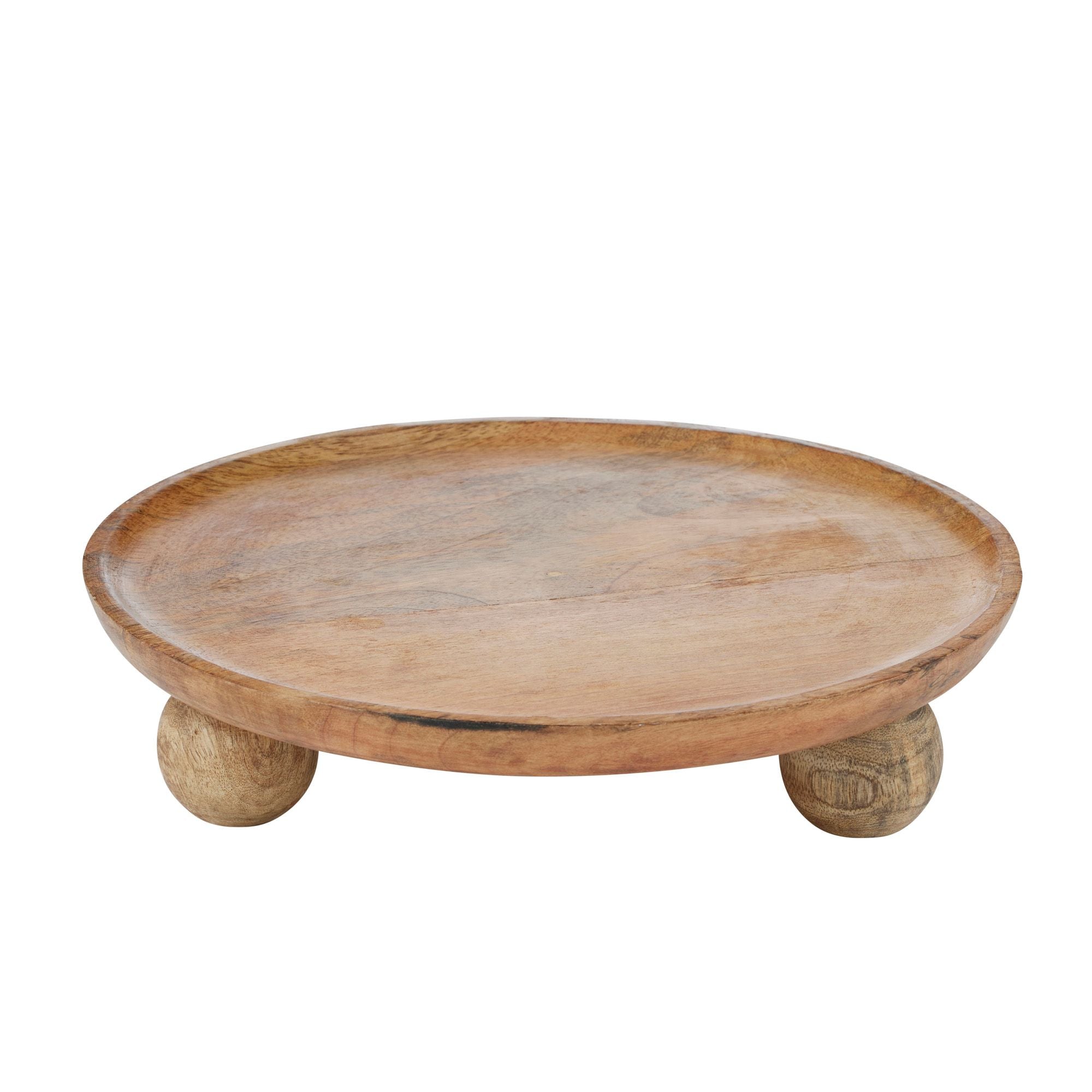 Assemble Vance Wood Round Footed Board