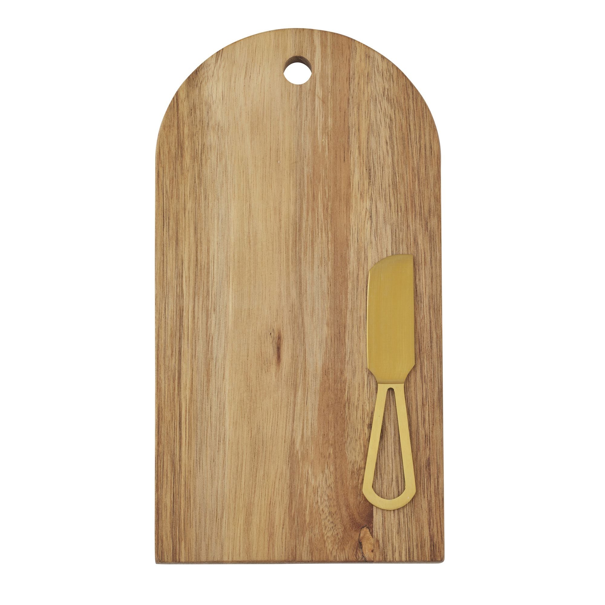 Assemble Axel Acacia Board with Knife