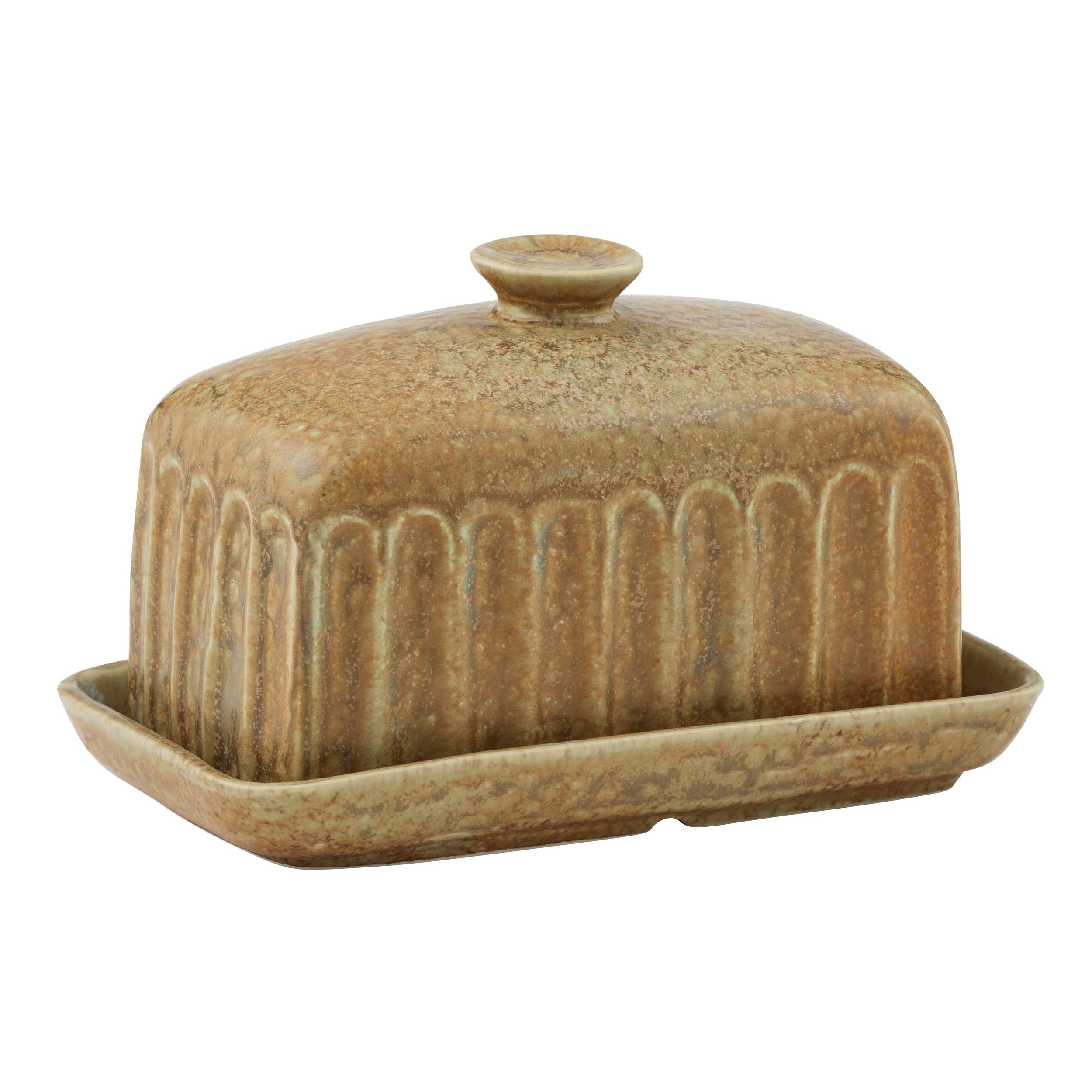 Assemble Studio Ceramic Butter Dish Olive