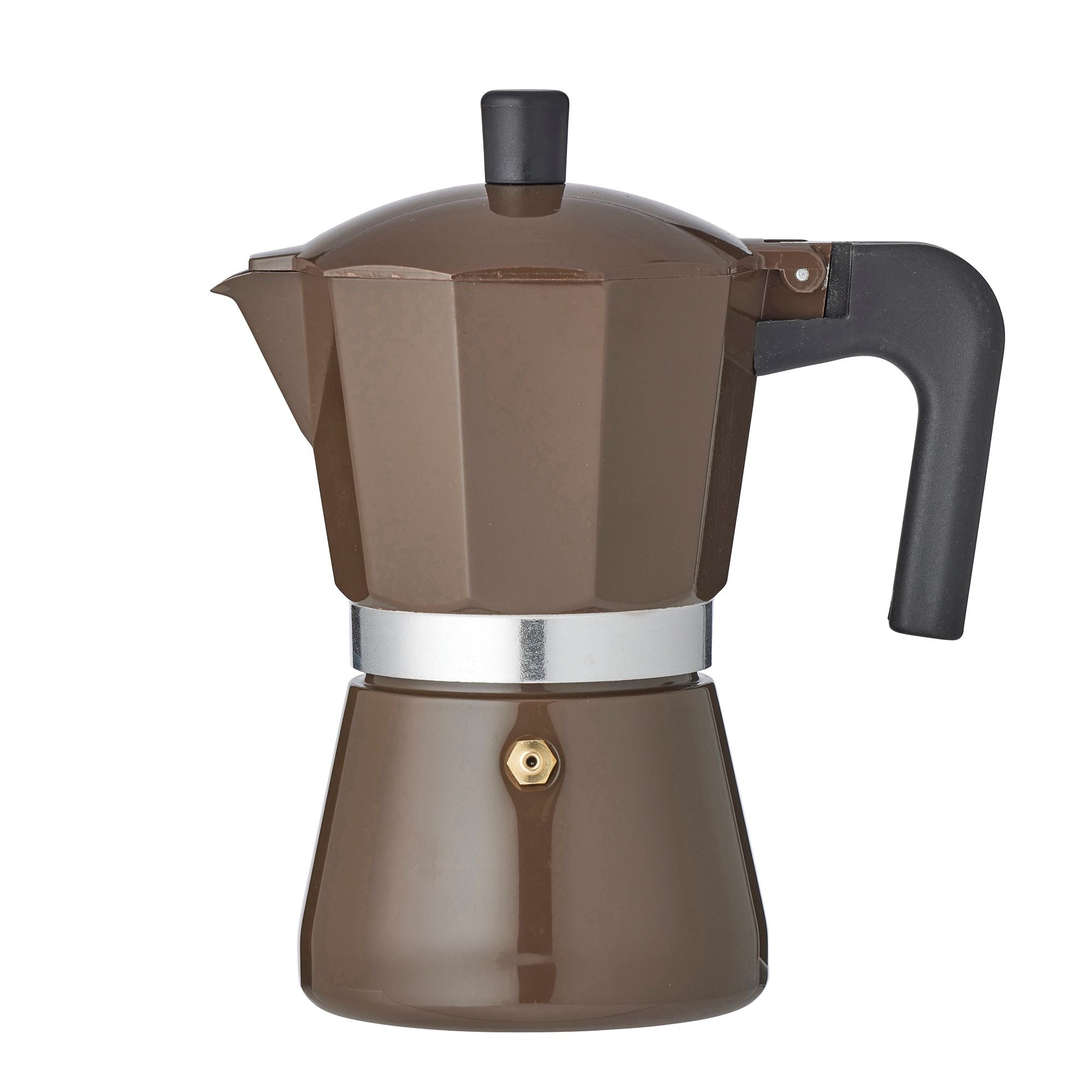 Assemble Nero Stovetop Espresso Maker 6 Cup Chocolate