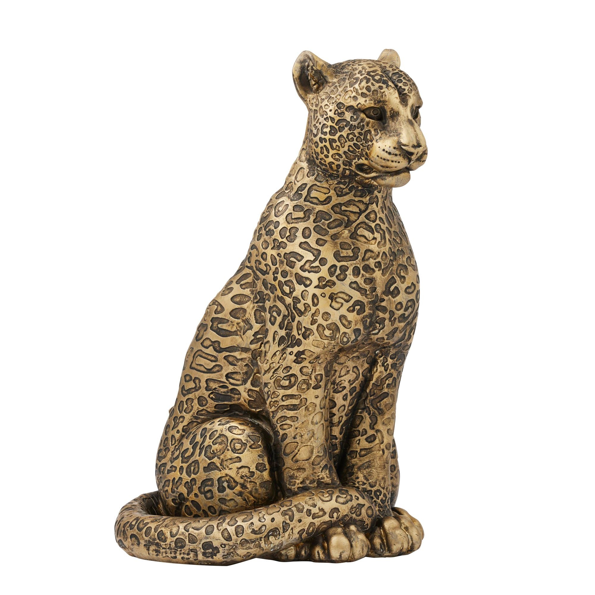 Coast To Coast Leo Leopard Bottle Holder Gold