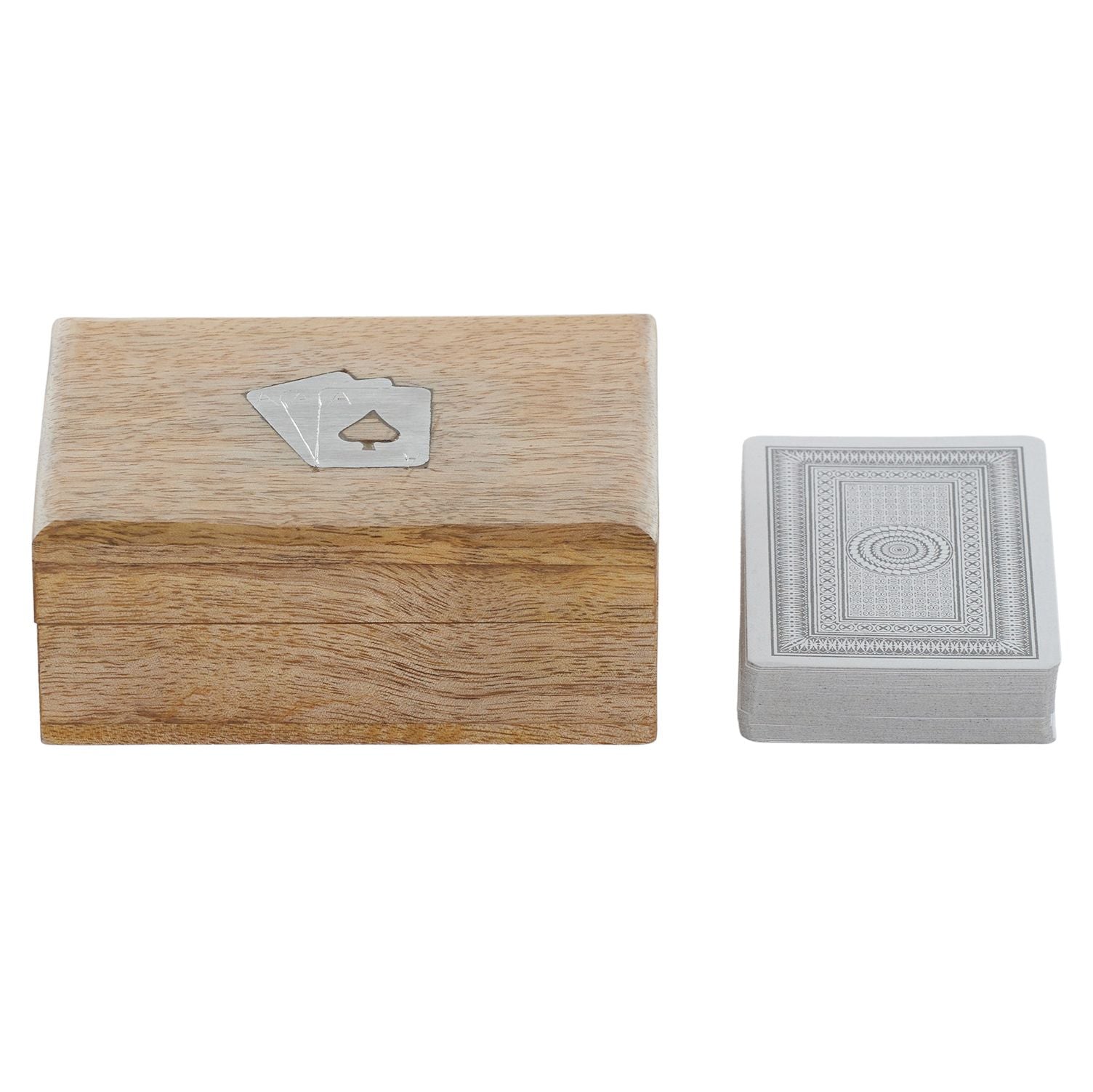 Coast To Coast Lucky Cards In Wood Box Natural