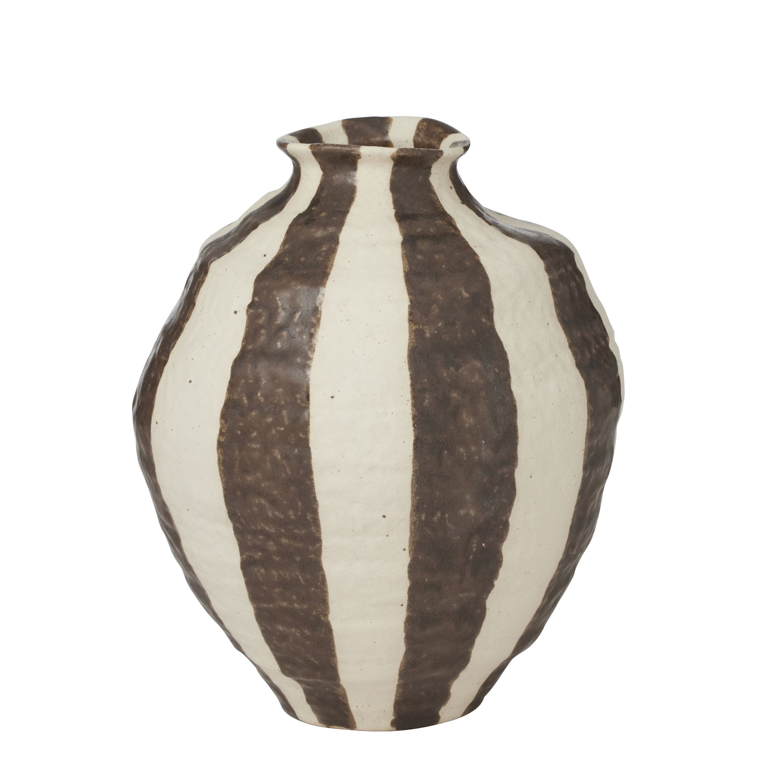 Coast To Coast Rayas Ceramic Vase 18x20.5cm Cocoa