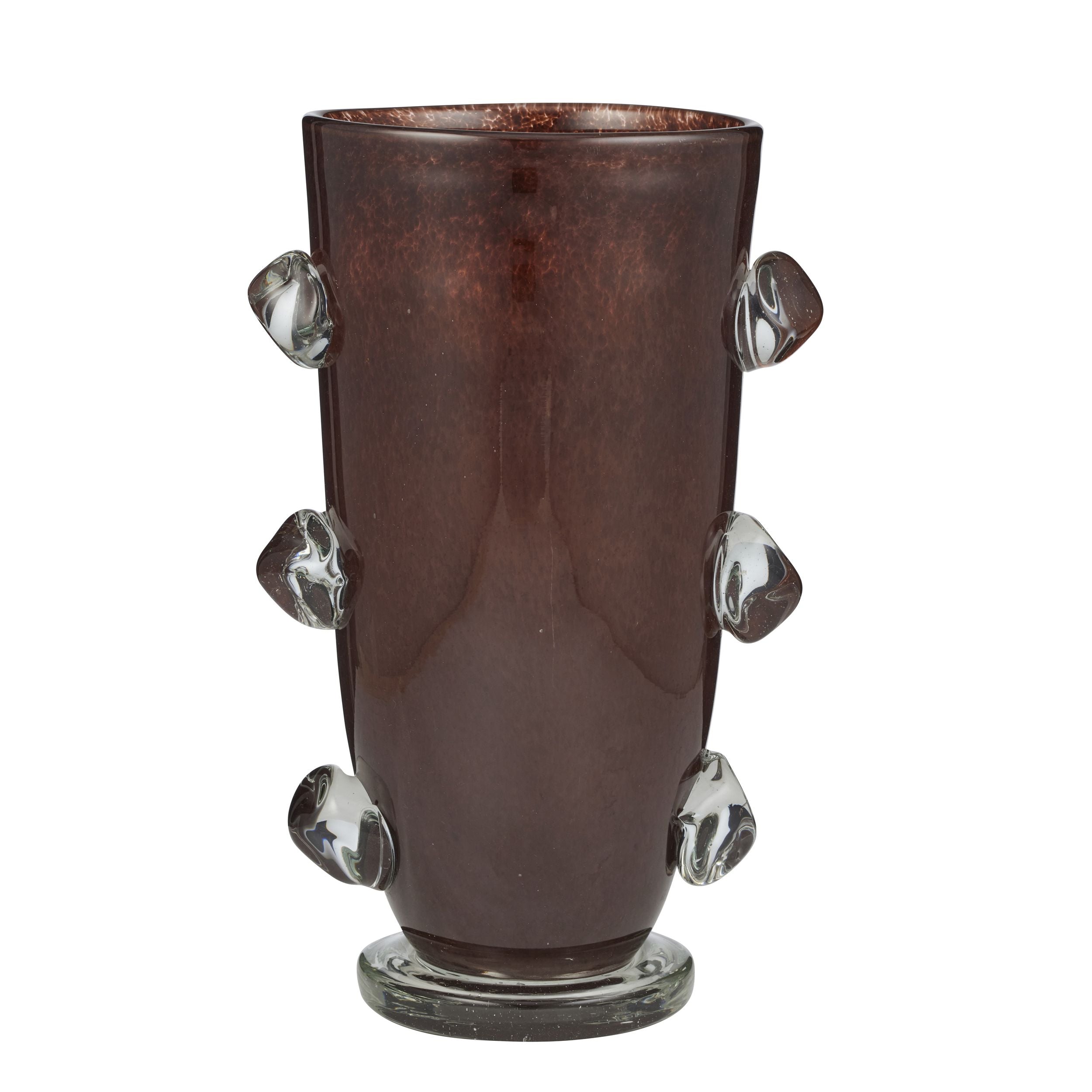 Coast To Coast Marshall Glass Vase Claret/Cl