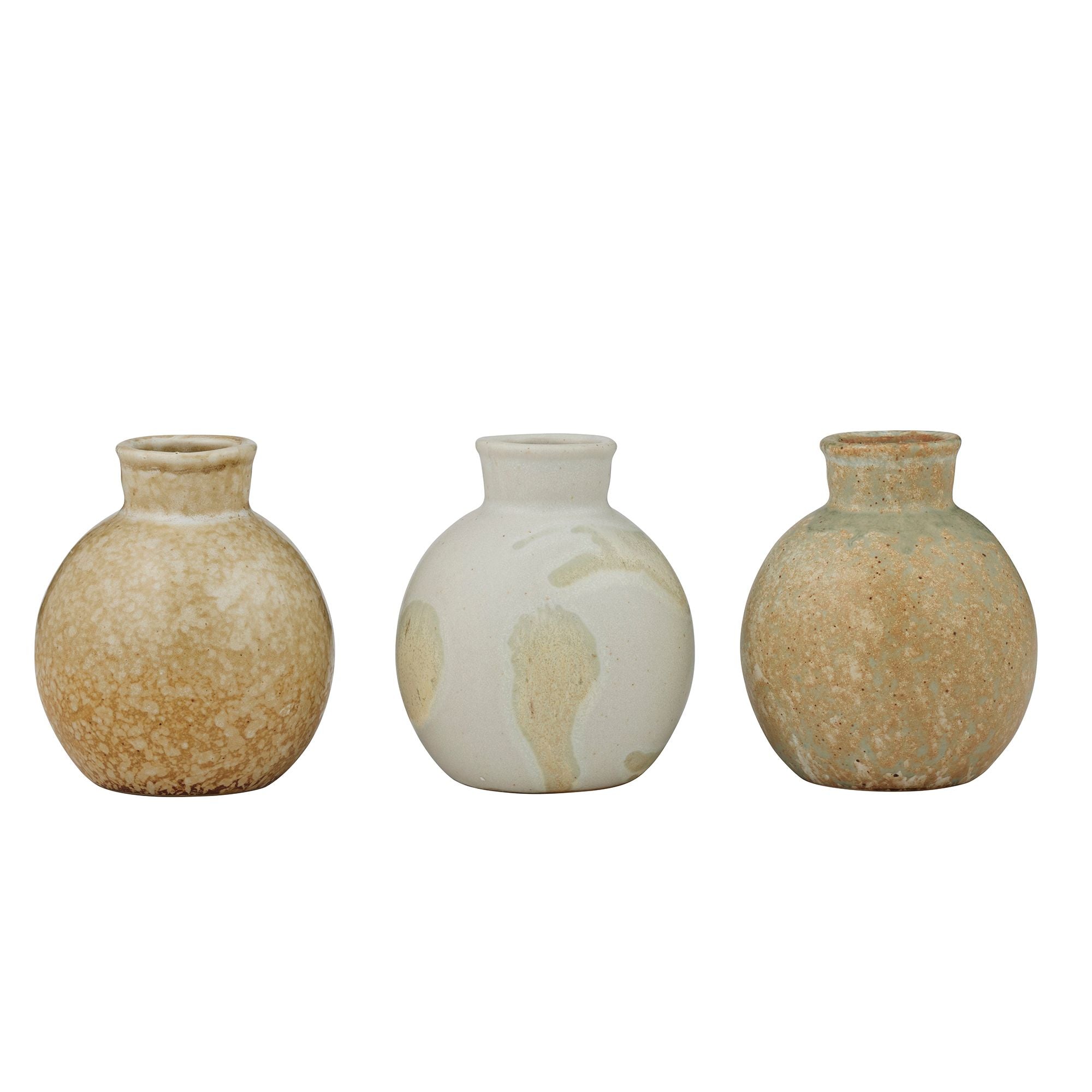 Coast To Coast Dale Ceramic Vase Natural 3 Assorted