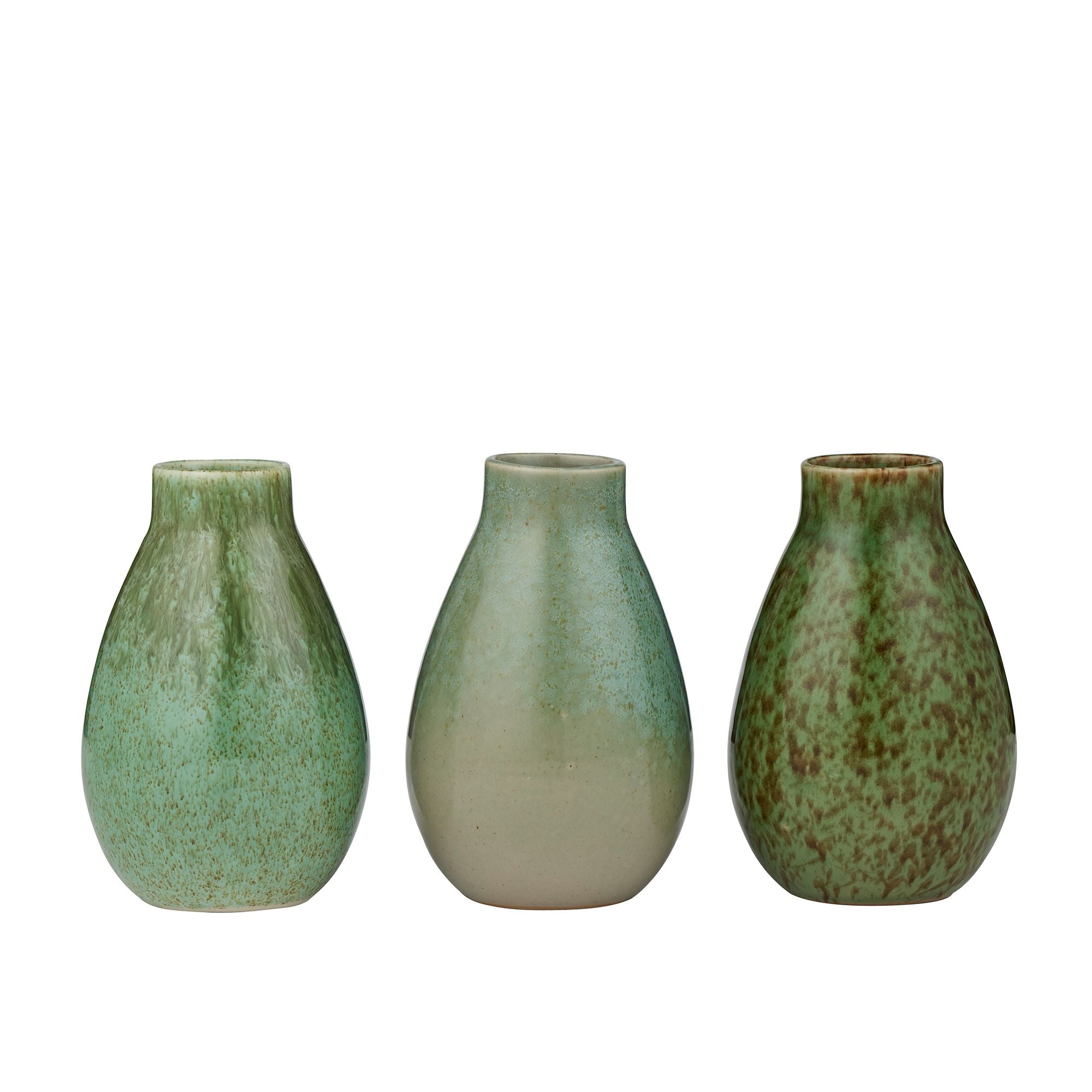 Coast To Coast Daley Ceramic Vase Green 3 Assorted