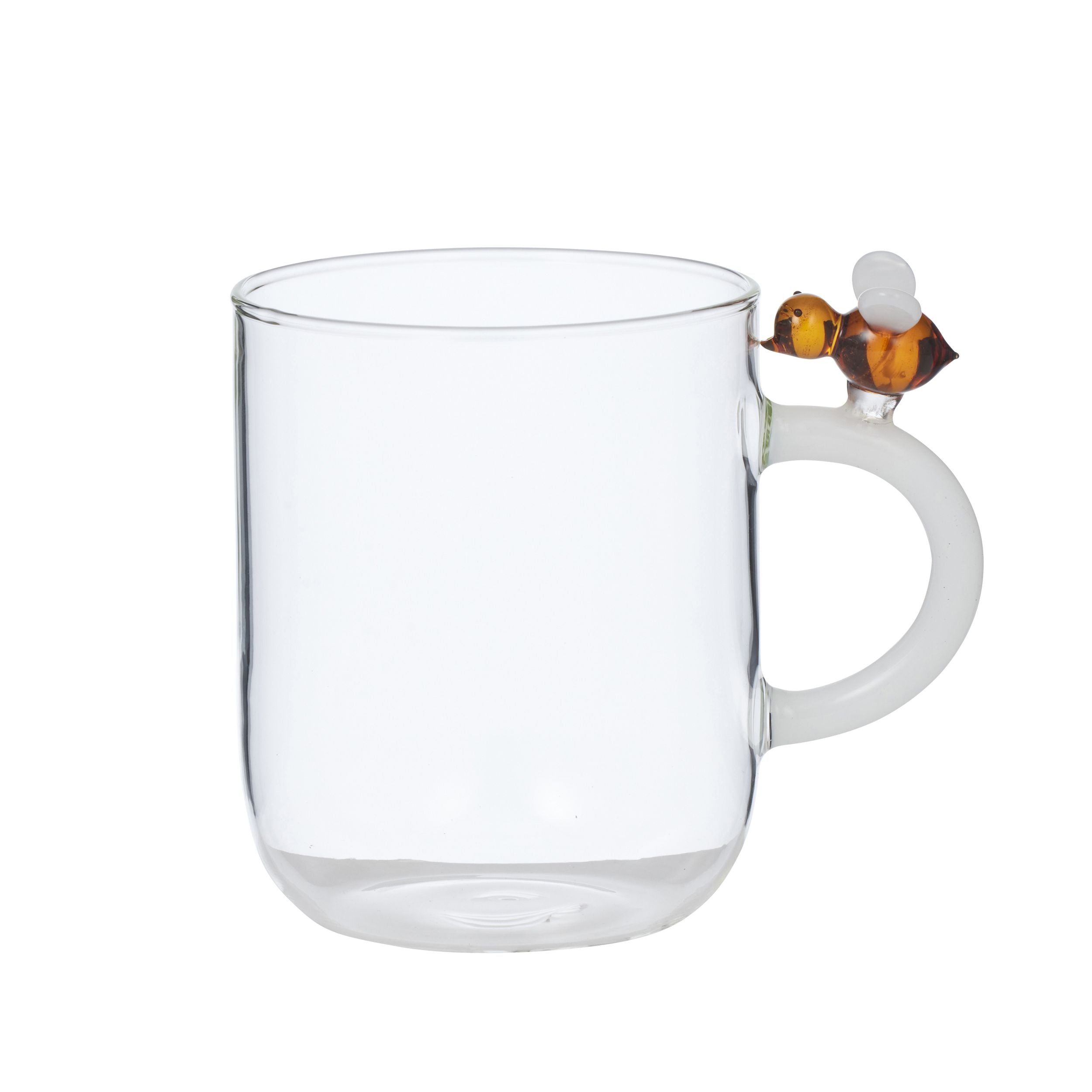 Assemble Bee Glass Mug Clear/Amber