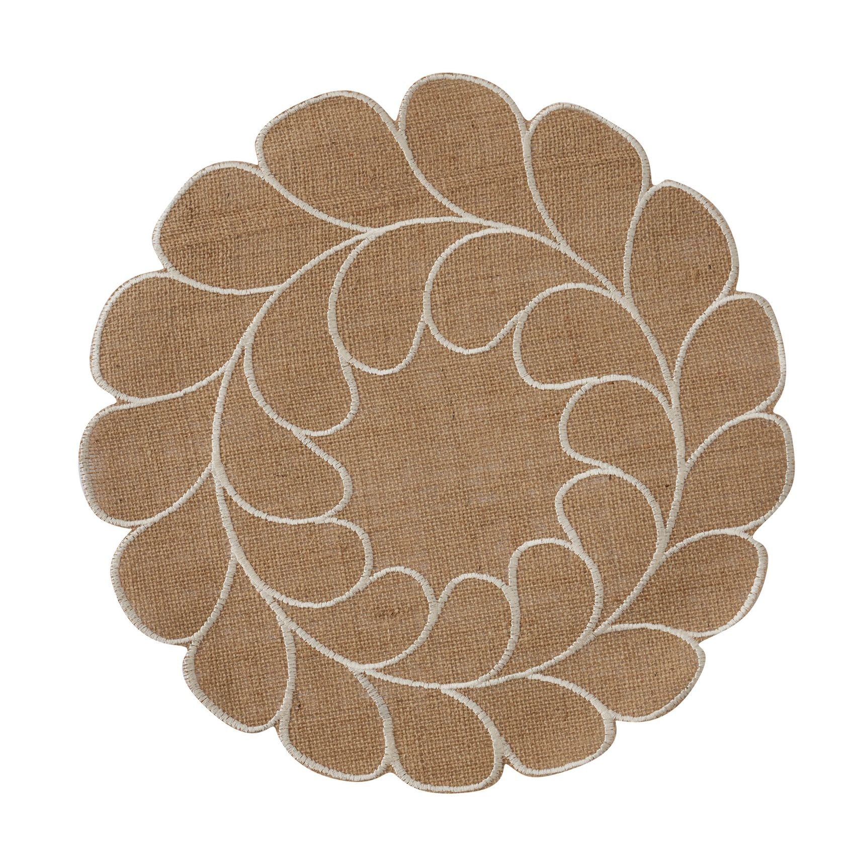 Assemble Wreath Jute Placemat Natural/Ivory