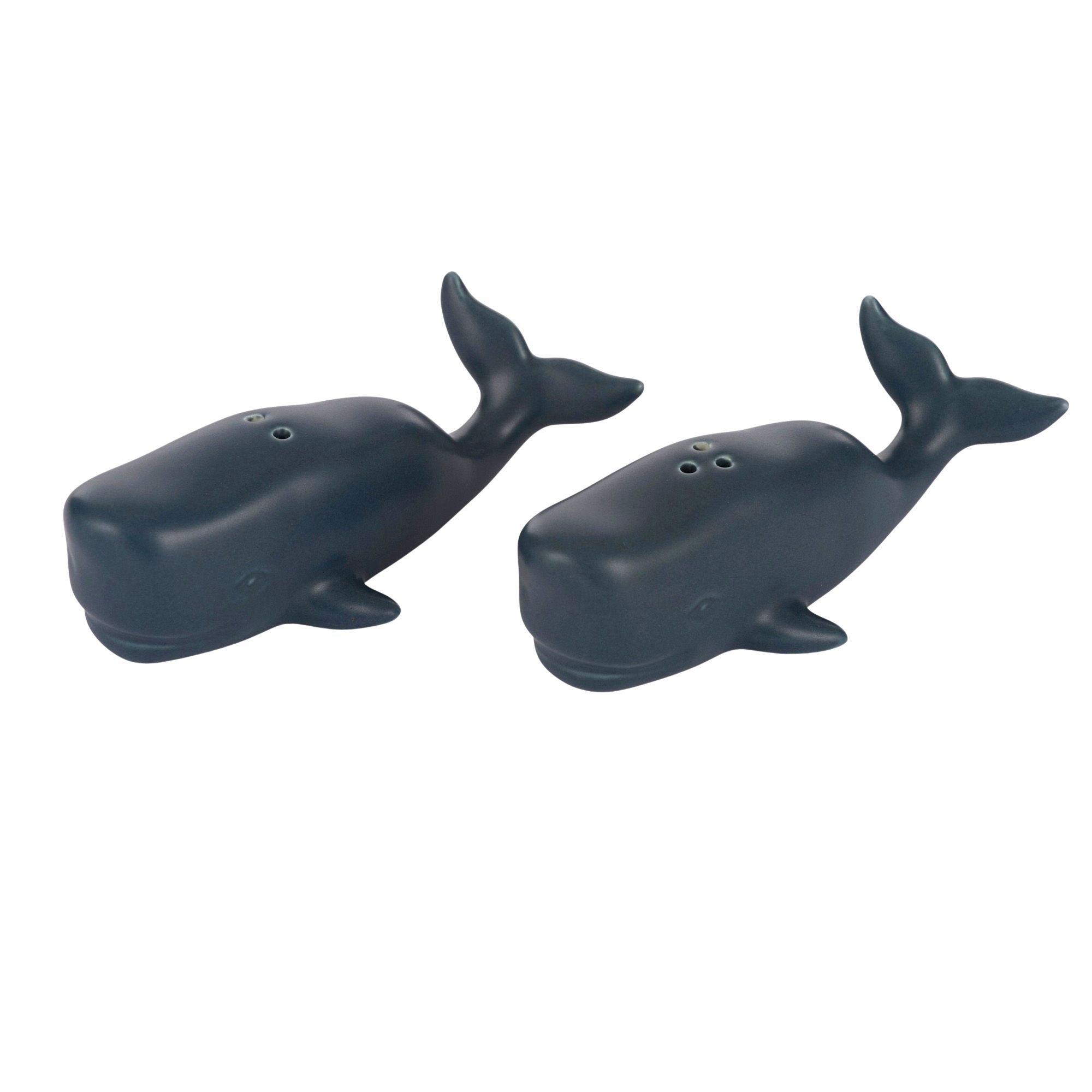 Assemble Whale Set of 2 Ceramic S&P Blue