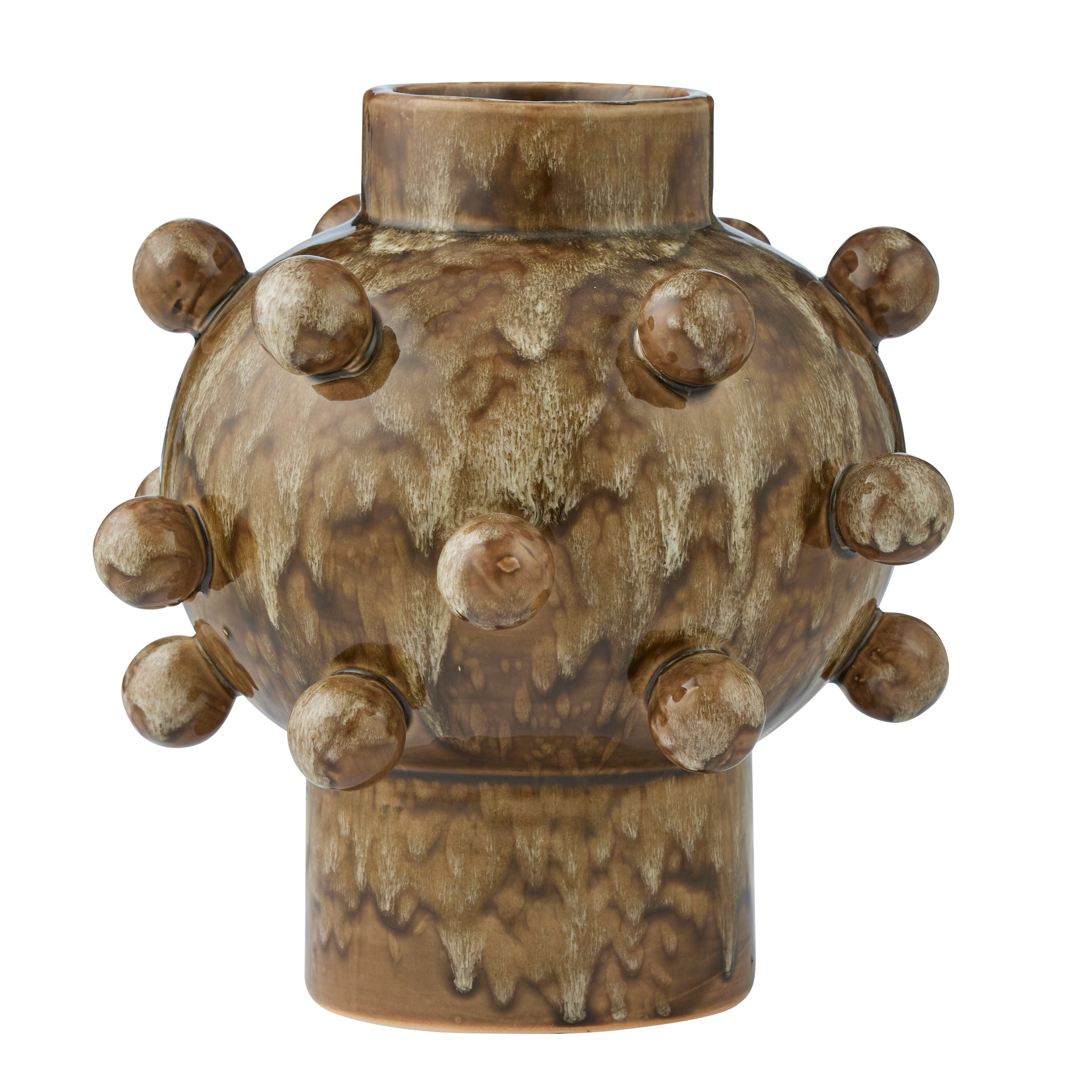 Coast To Coast Pip Ceramic Vase 24.5x24cm Olive