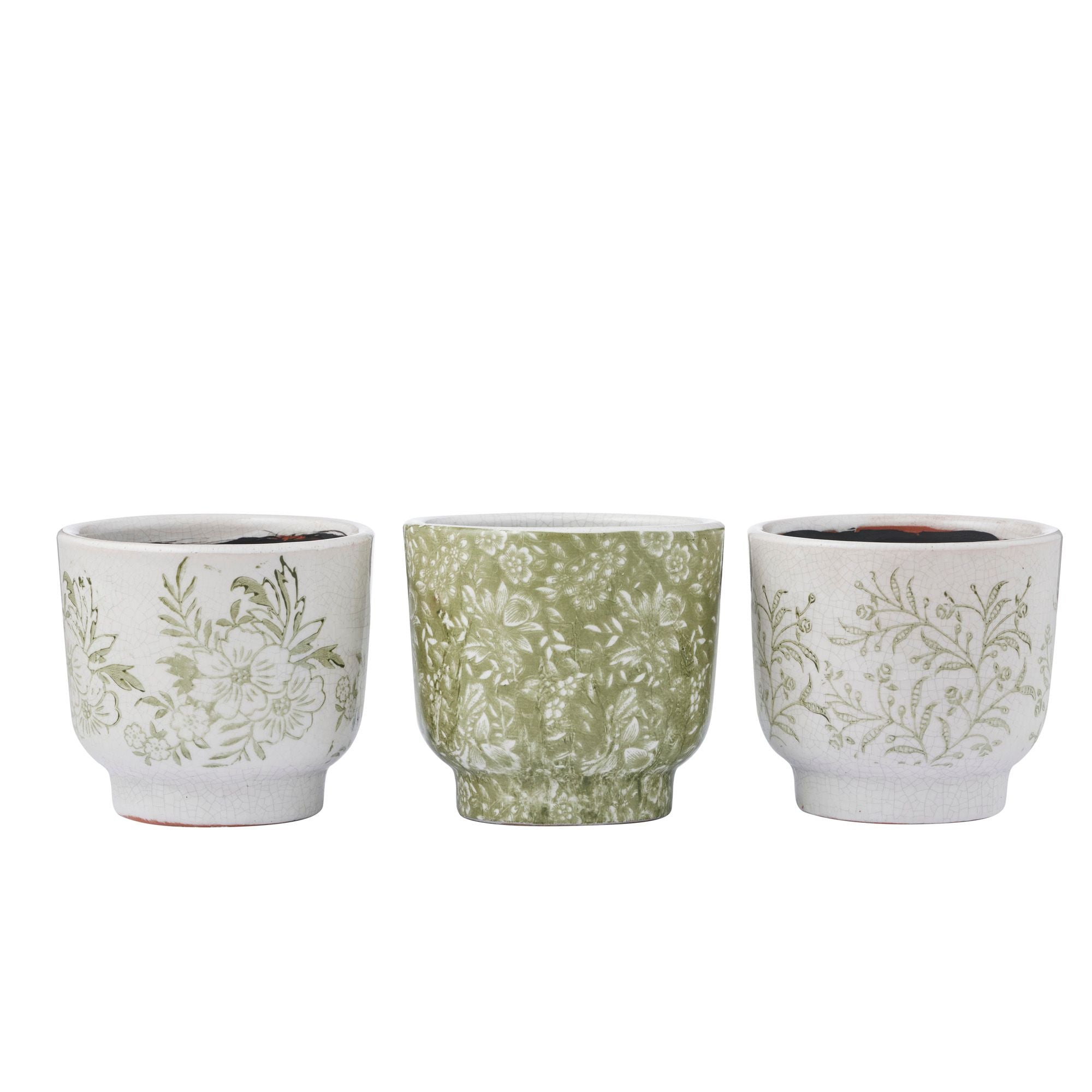 Life Botanic Chiswick Ceramic Pots 3 Assorted
