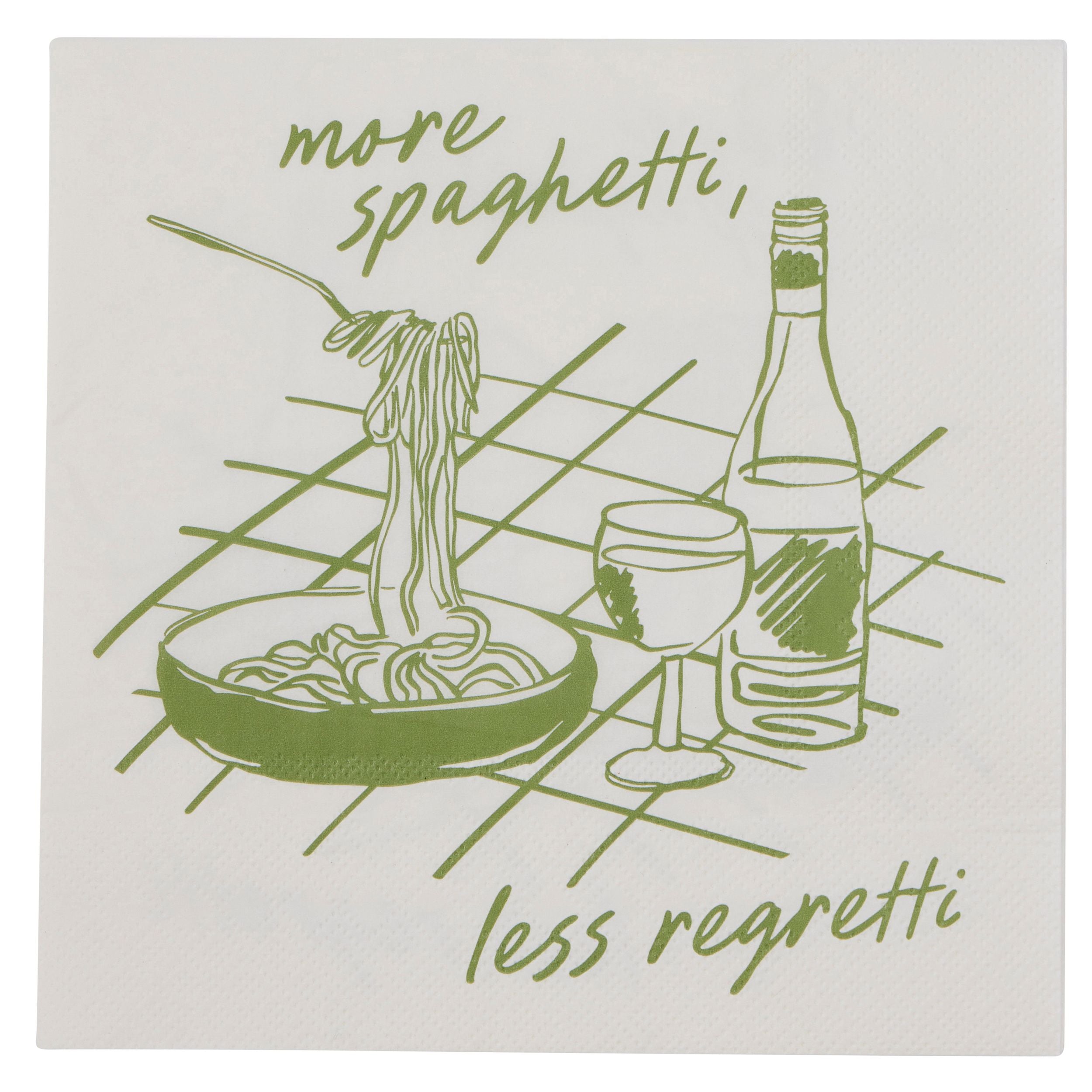 Assemble More Spaghetti 20pk 3 Ply Napkin