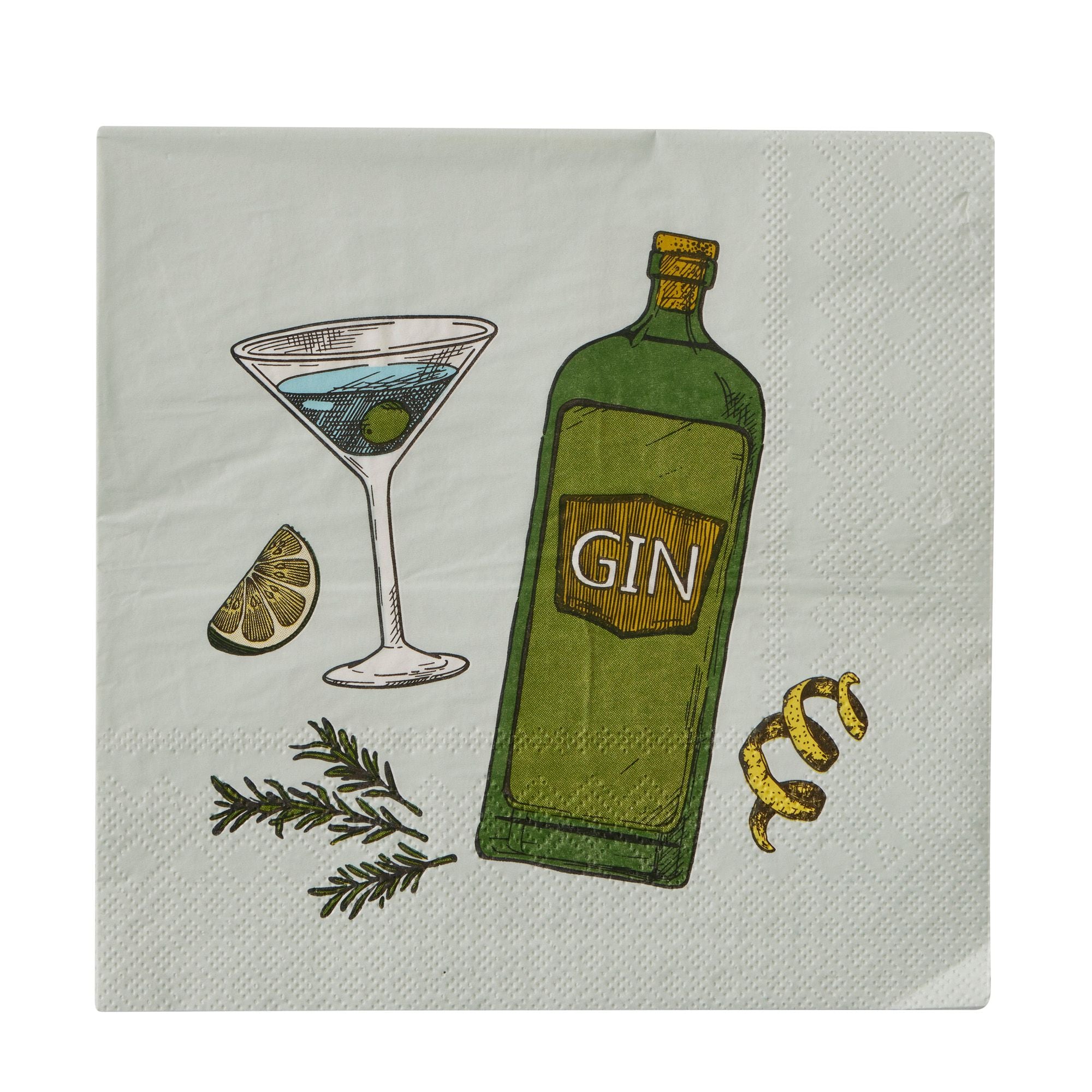 Assemble Gimlet 20pk 3 Ply Napkin Green