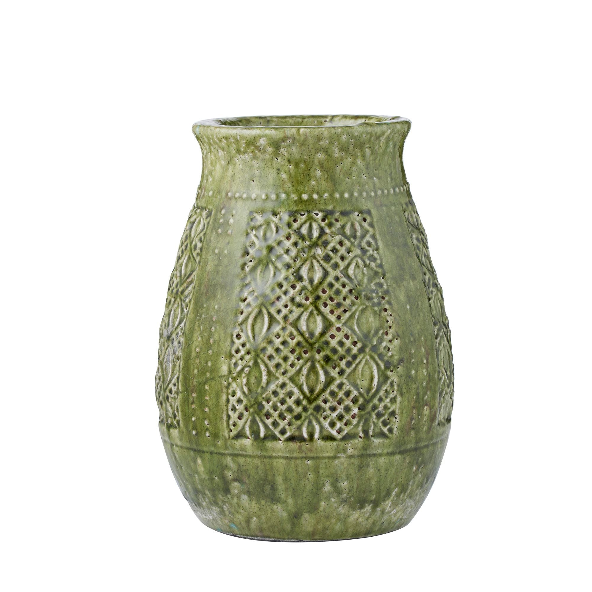 Coast To Coast Siracusa Ceramic Vase Green