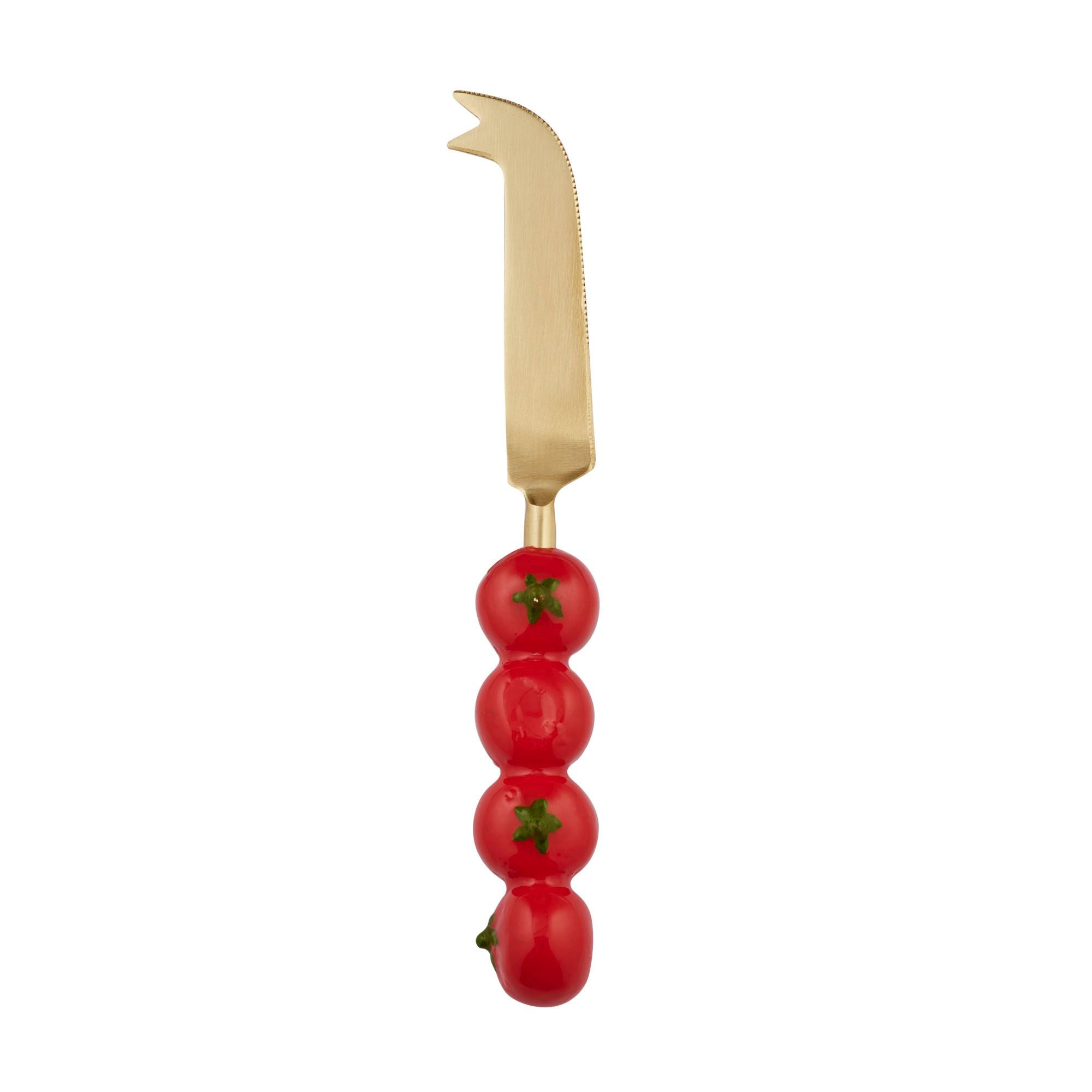 Assemble Tomato Stainless Steel/Enamel Cheese Knife