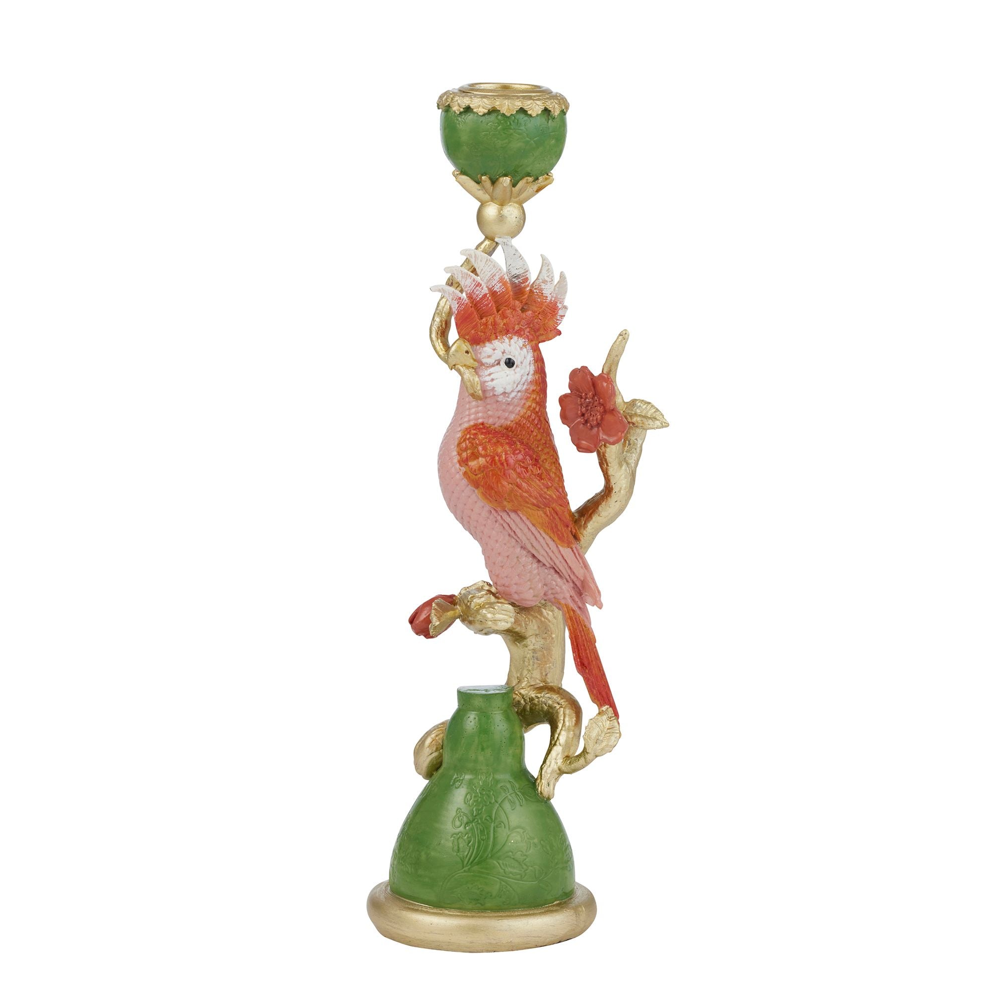 Coast To Coast Cello Bird Resin Candleholder
