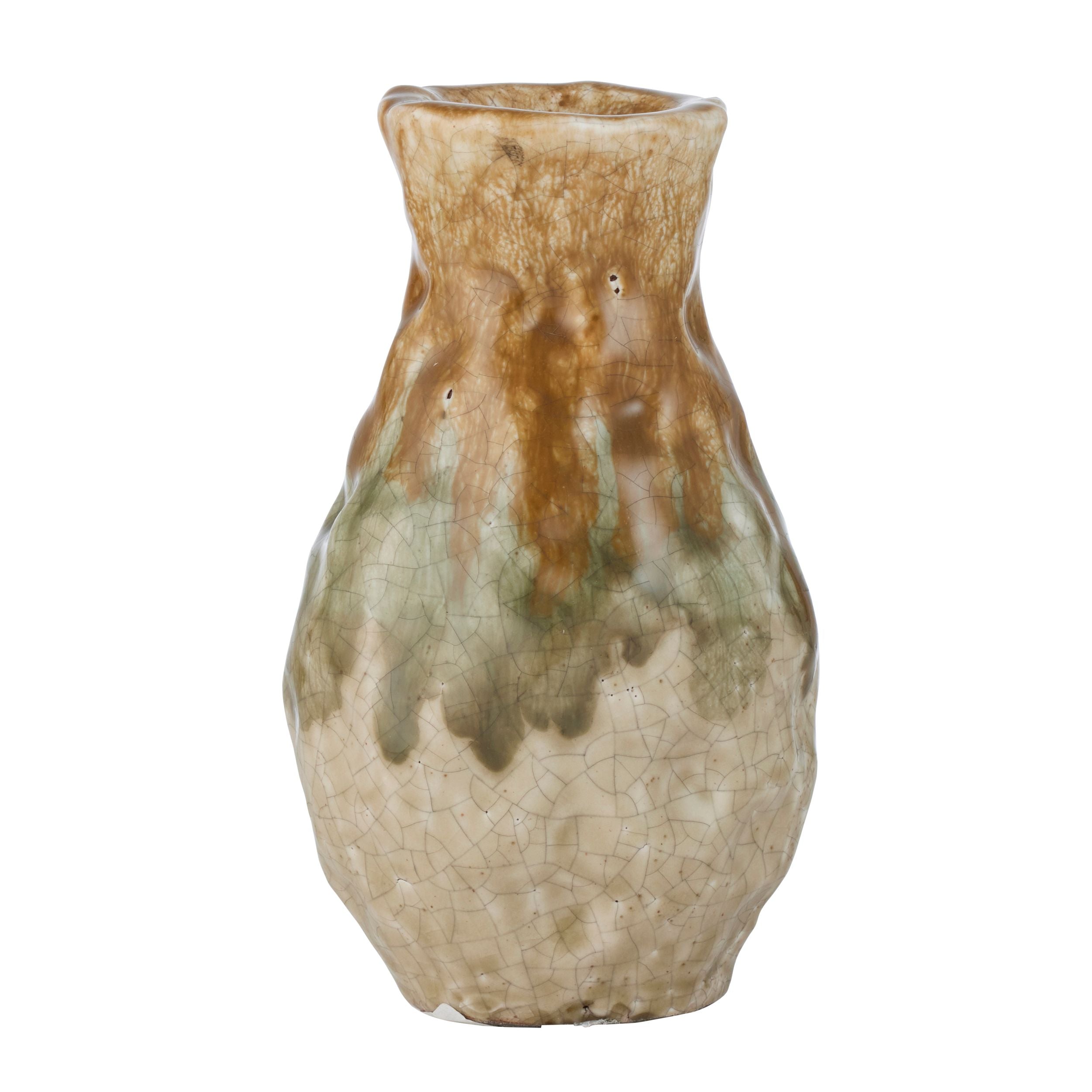Coast To Coast Labasa Ceramic Vase 11x18.5cm Olive