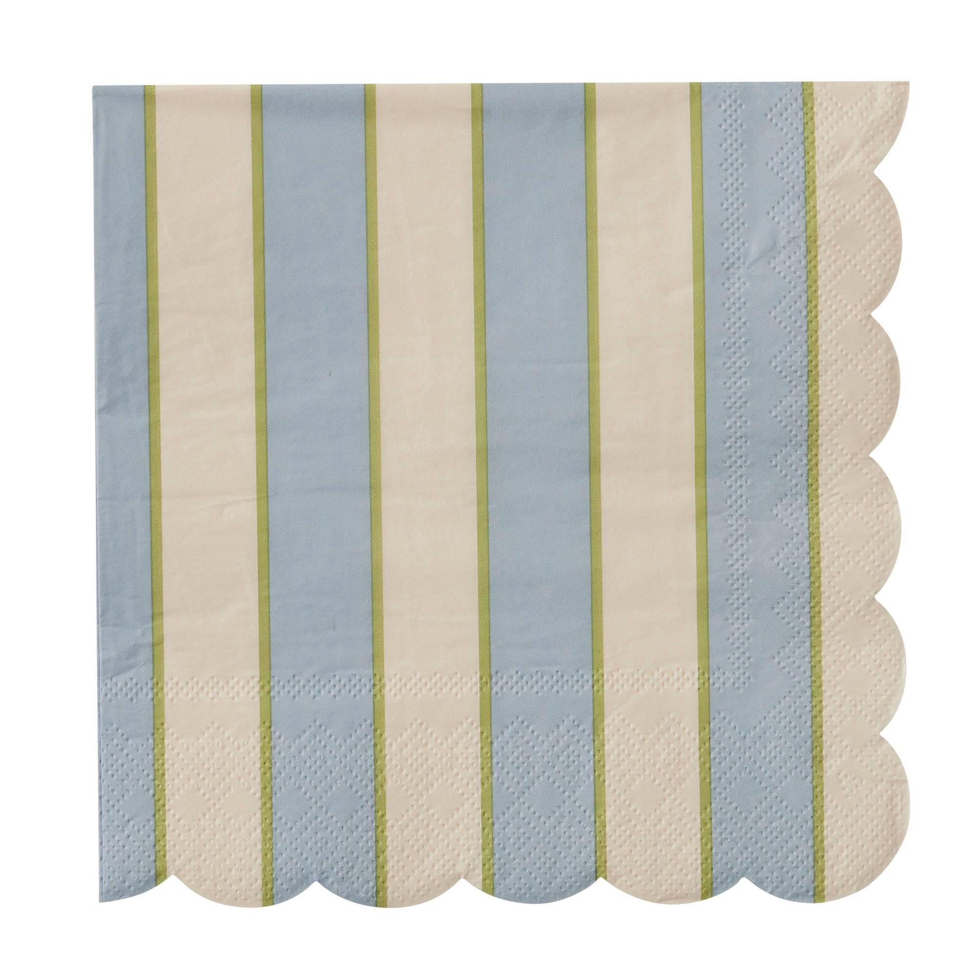 Assemble Carnival 20pk 3 Ply Napkin Blue/Iv