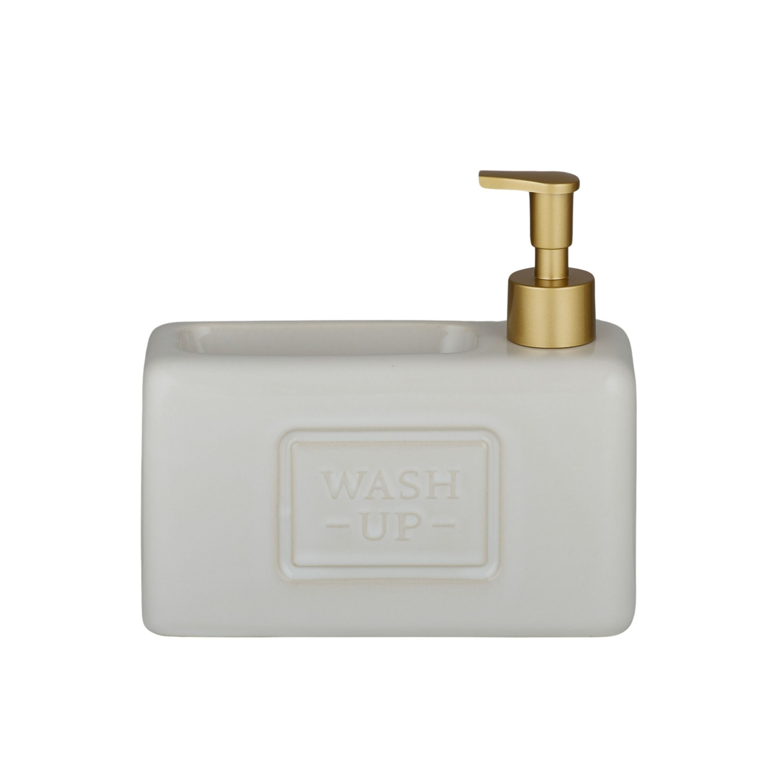 Elemental Wash Up Ceramic Dispenser White