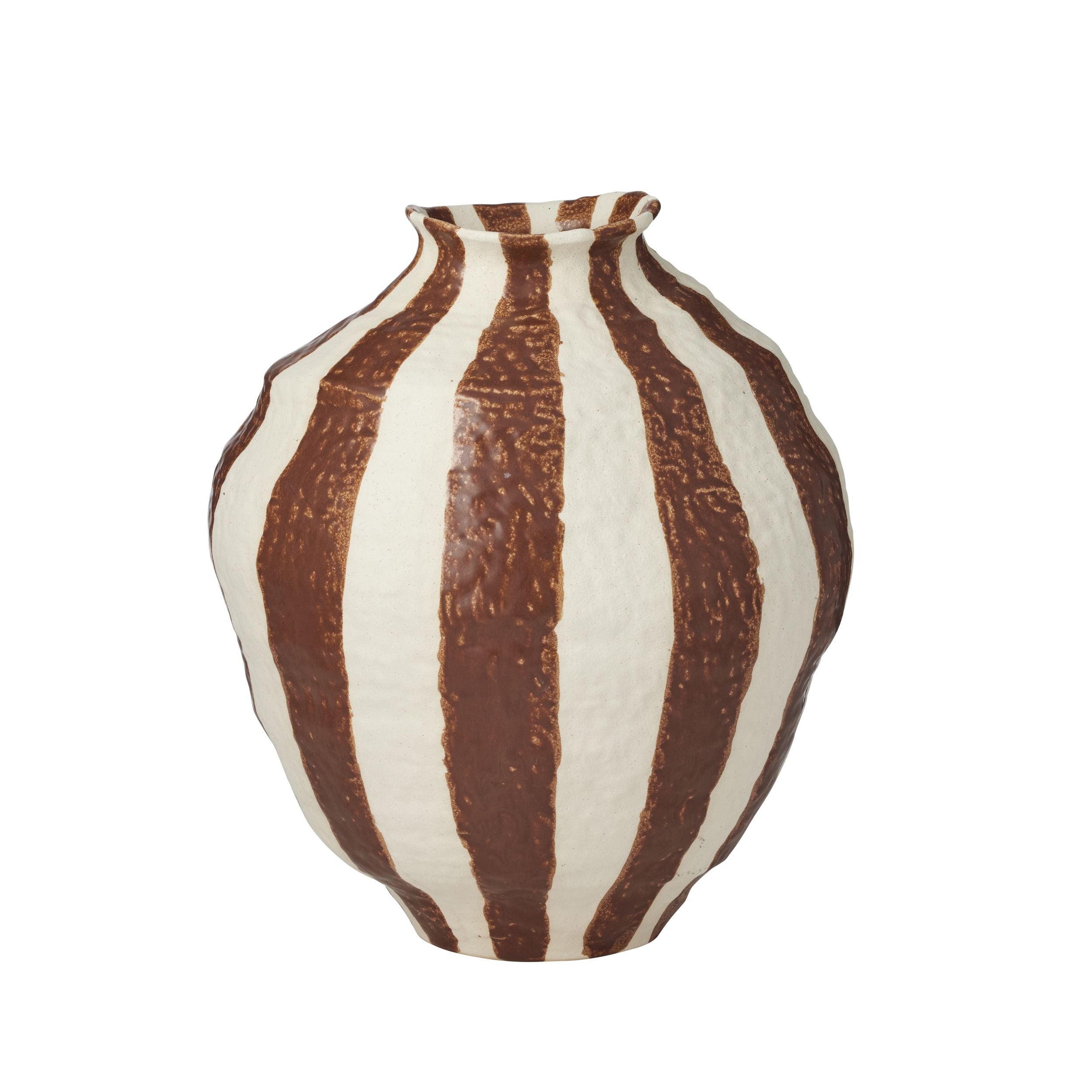 Coast To Coast Rayas Ceramic Vase 33x38cm Tan