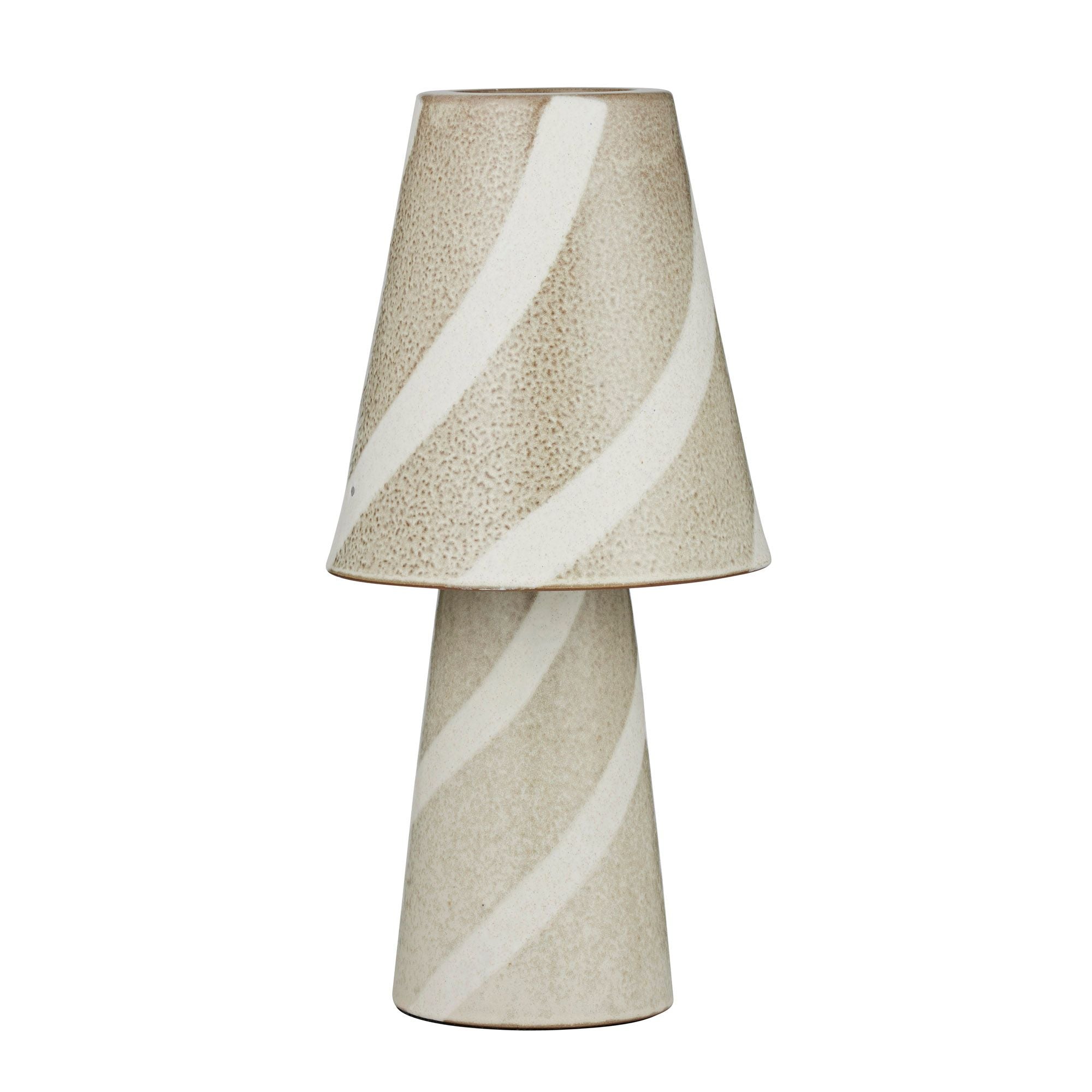 Coast To Coast Faro Ceramic Lamp Tan/Ivory