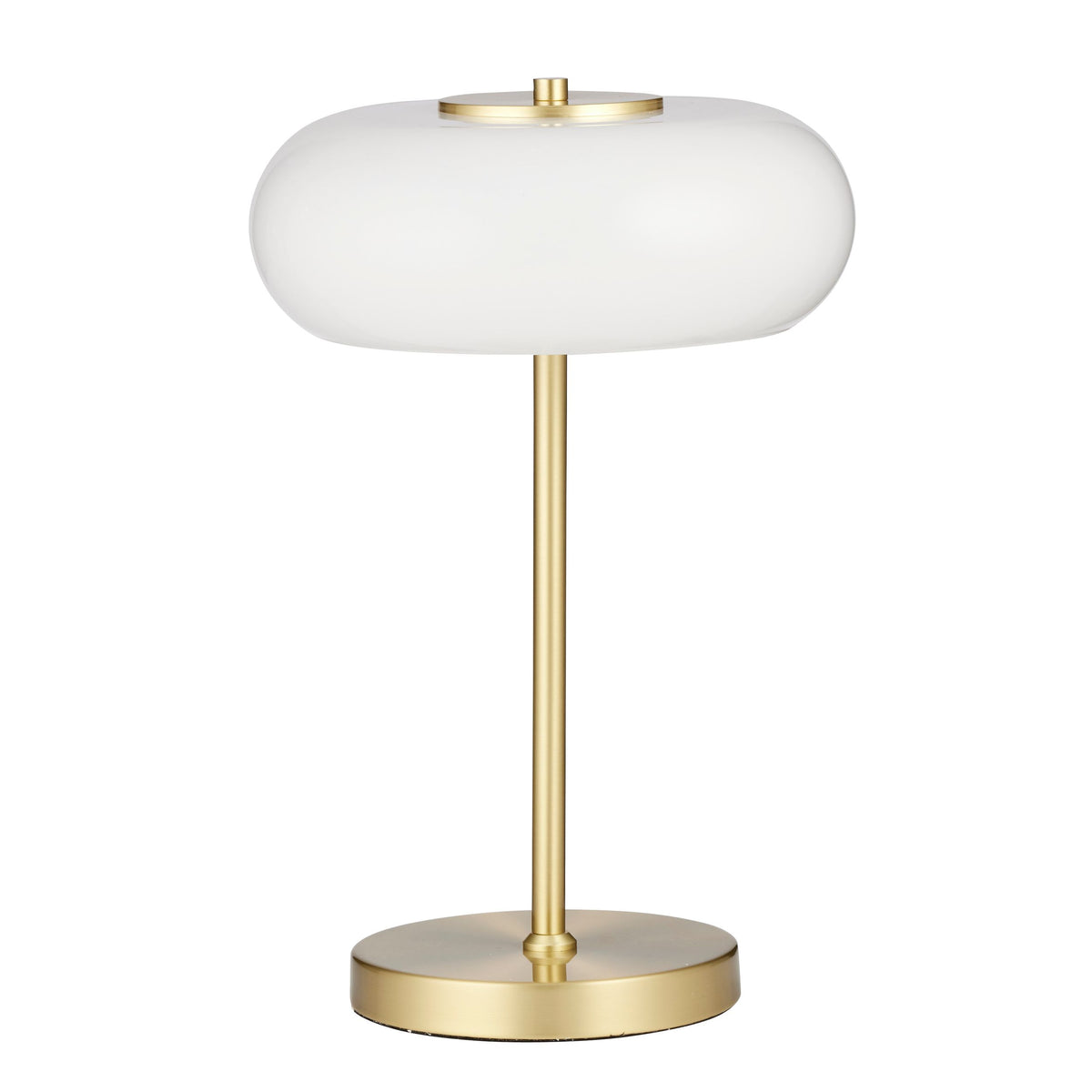 Coast To Coast Porta Glass/Metal Lamp White/Gold