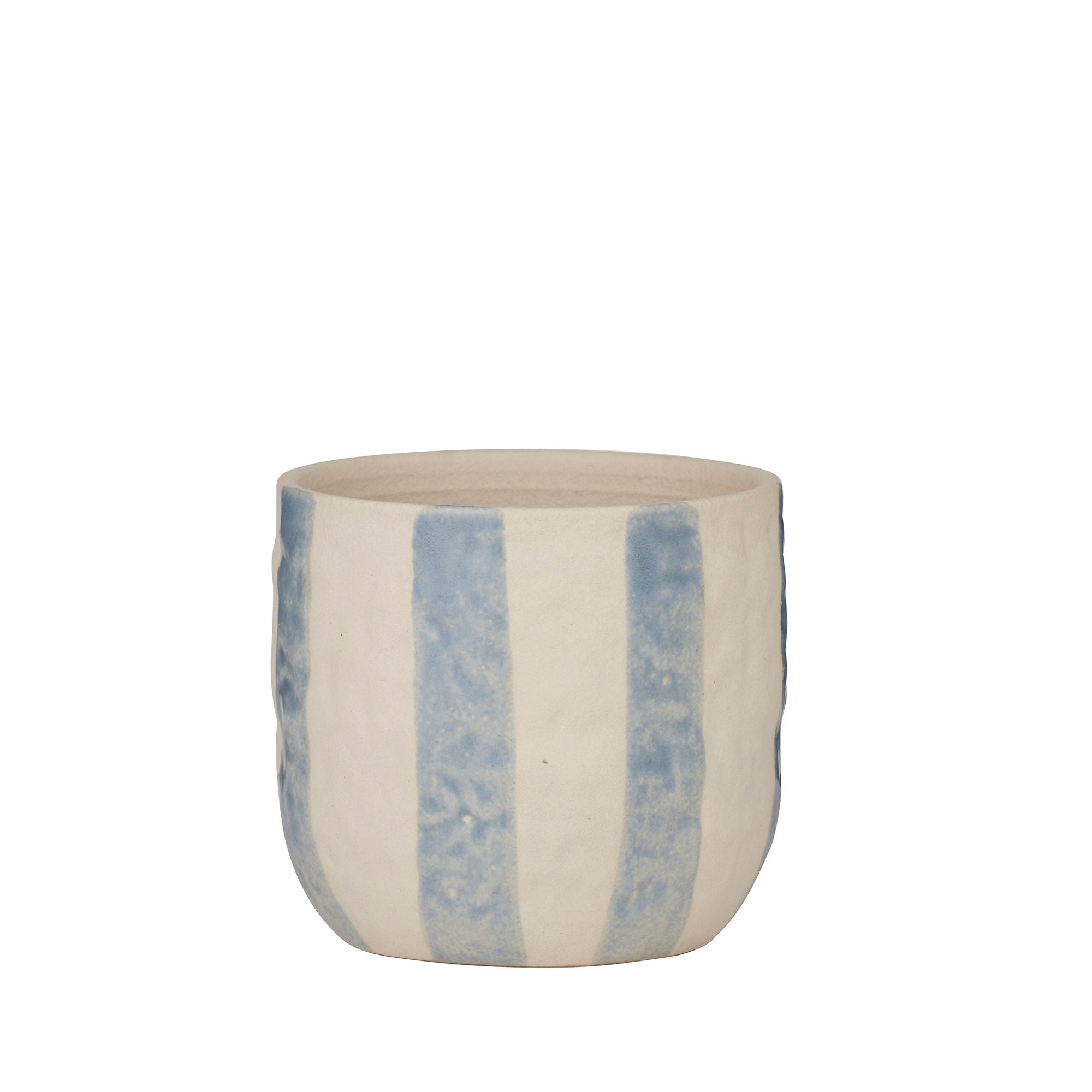 Coast To Coast Rayas Ceramic Pot 11.5x10.5cm Steel