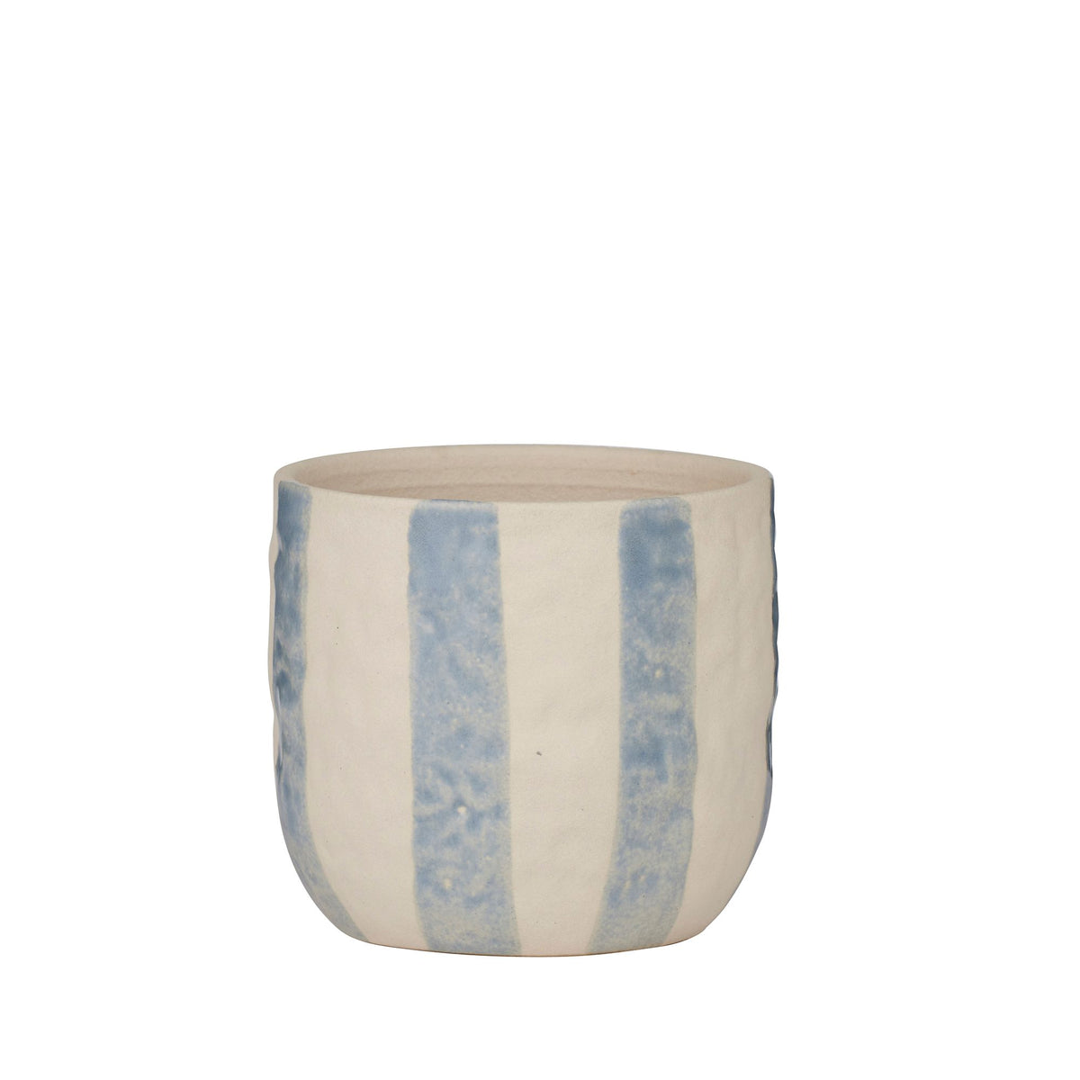 Coast To Coast Rayas Ceramic Pot 11.5x10.5cm Steel