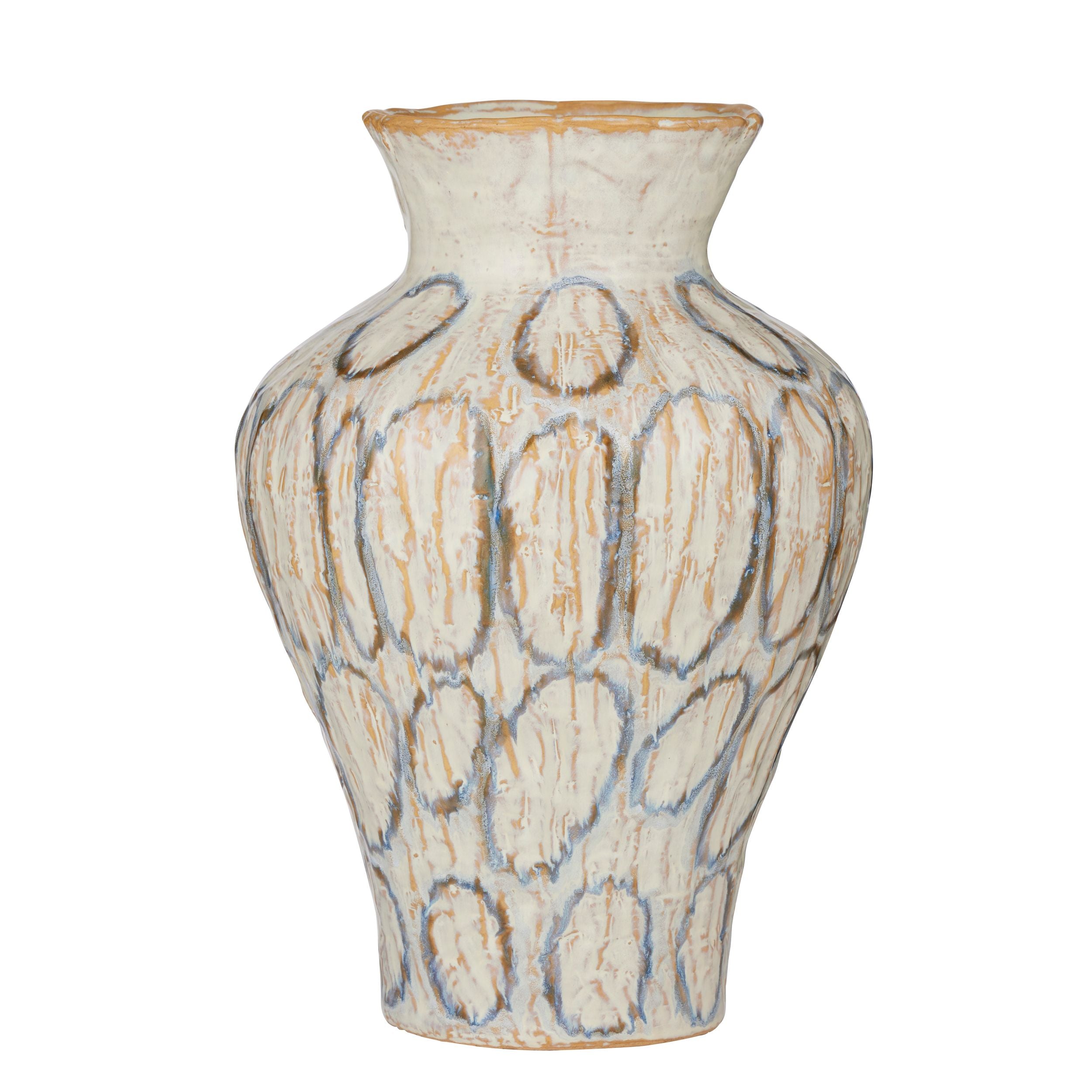 Coast To Coast Lennox Ceramic Vase White/Blue
