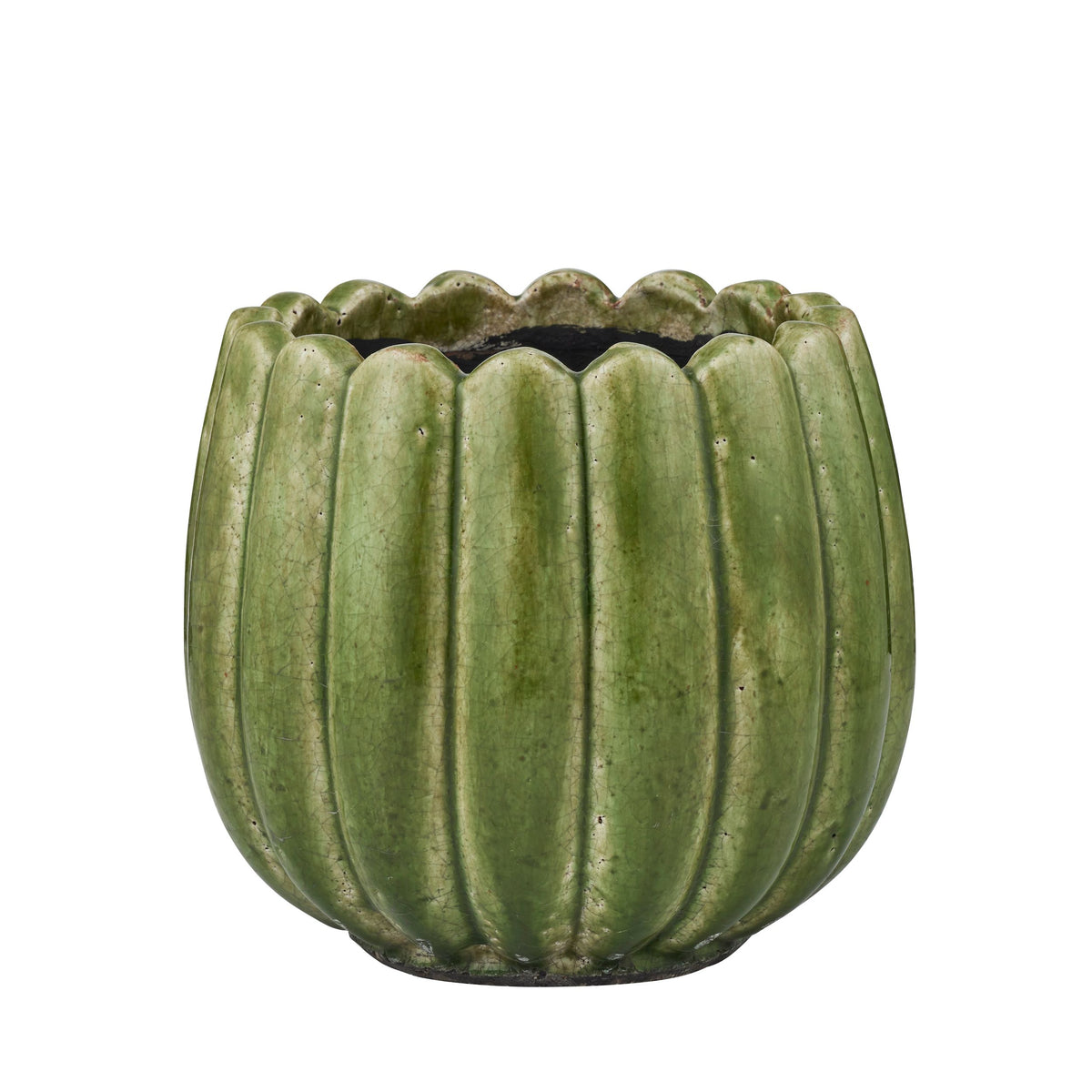 Life Botanic Cassis Ceramic Pot 26x22cm Olive