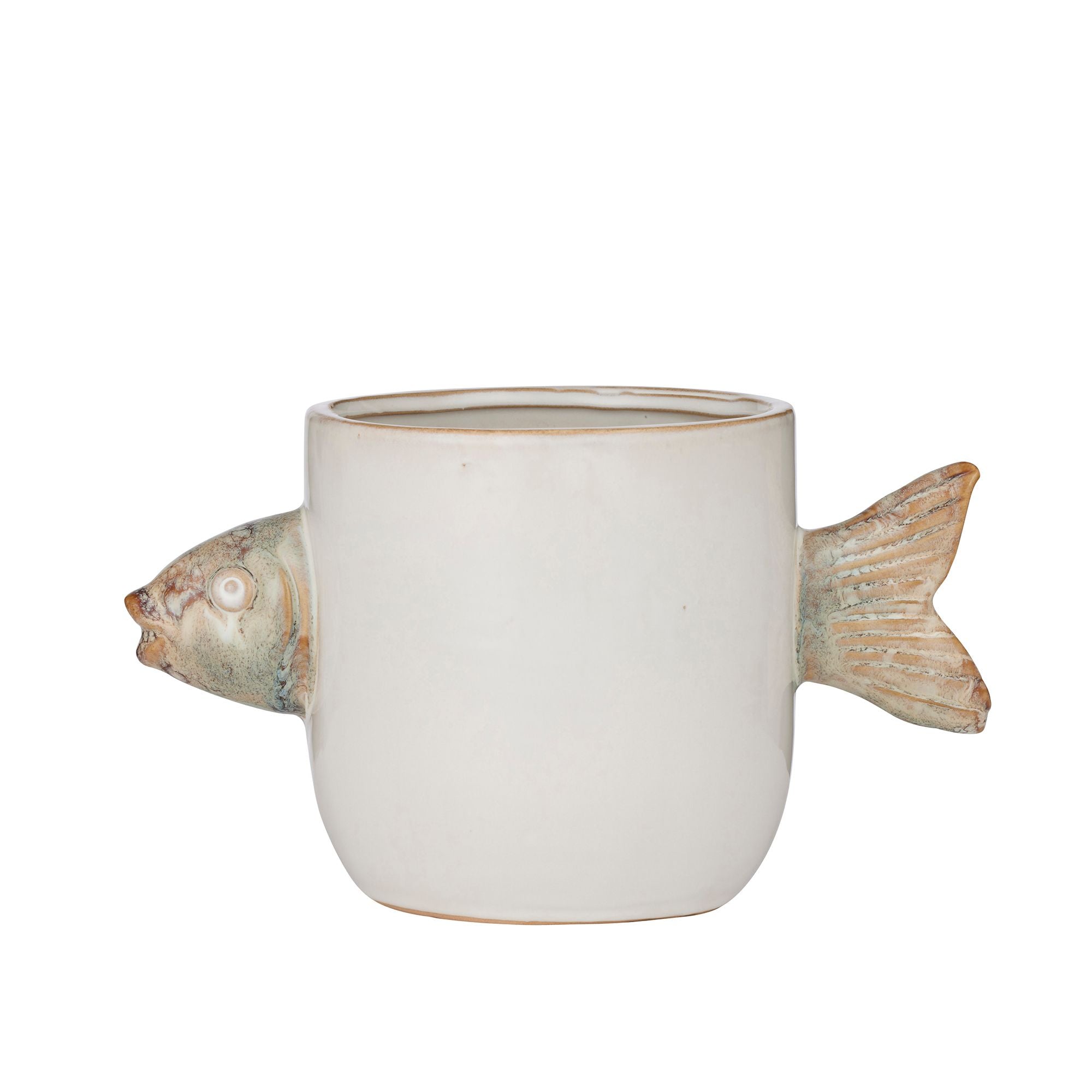 Coast To Coast Pescado Ceramic Pot Mint