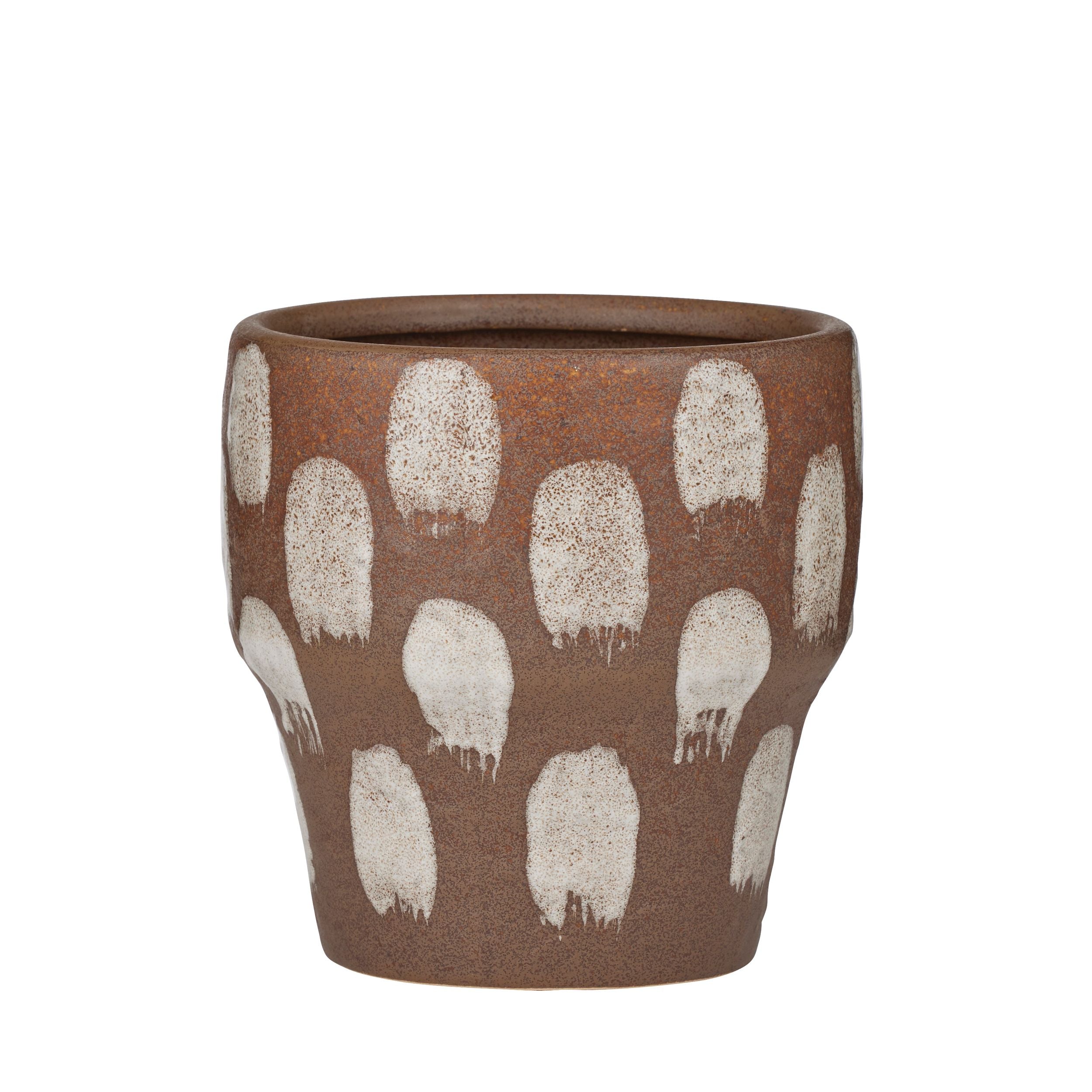 Life Botanic Trento Ceramic Pot 14.5x14cm Cocoa/White