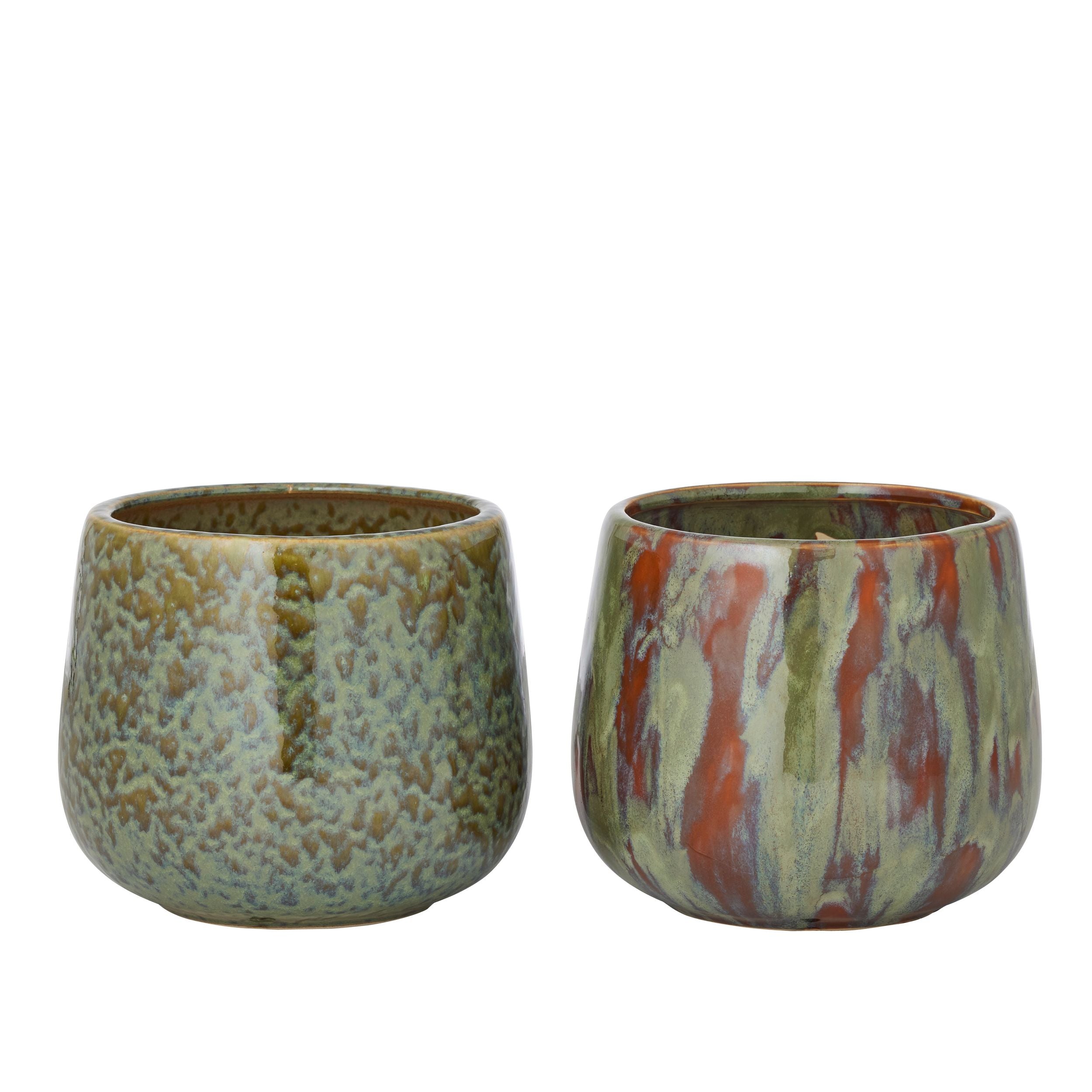 Life Botanic Duke Ceramic Pot Olive 2 Assorted