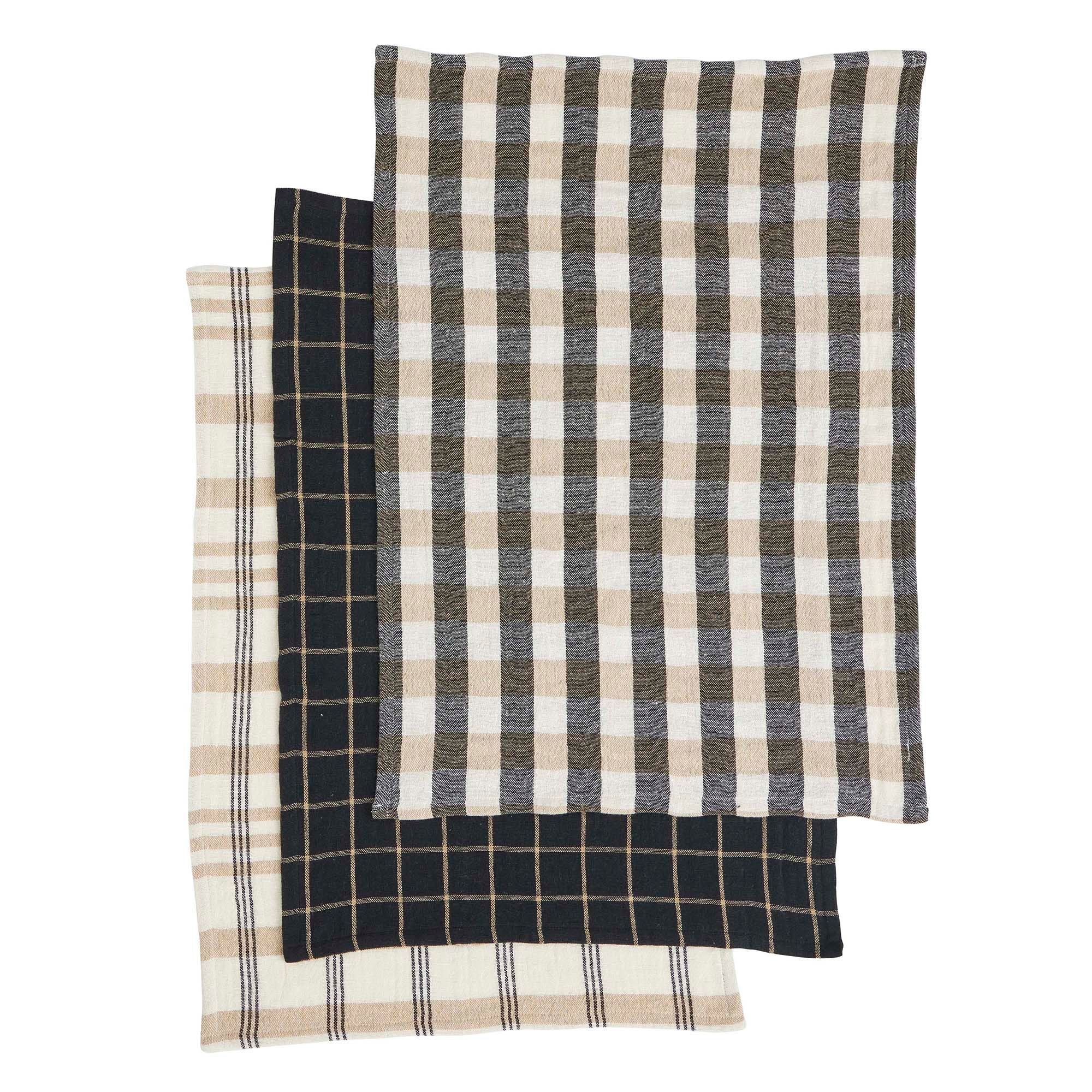Assemble Kit Set of 3 Recycled Cotton T'Towel Bk