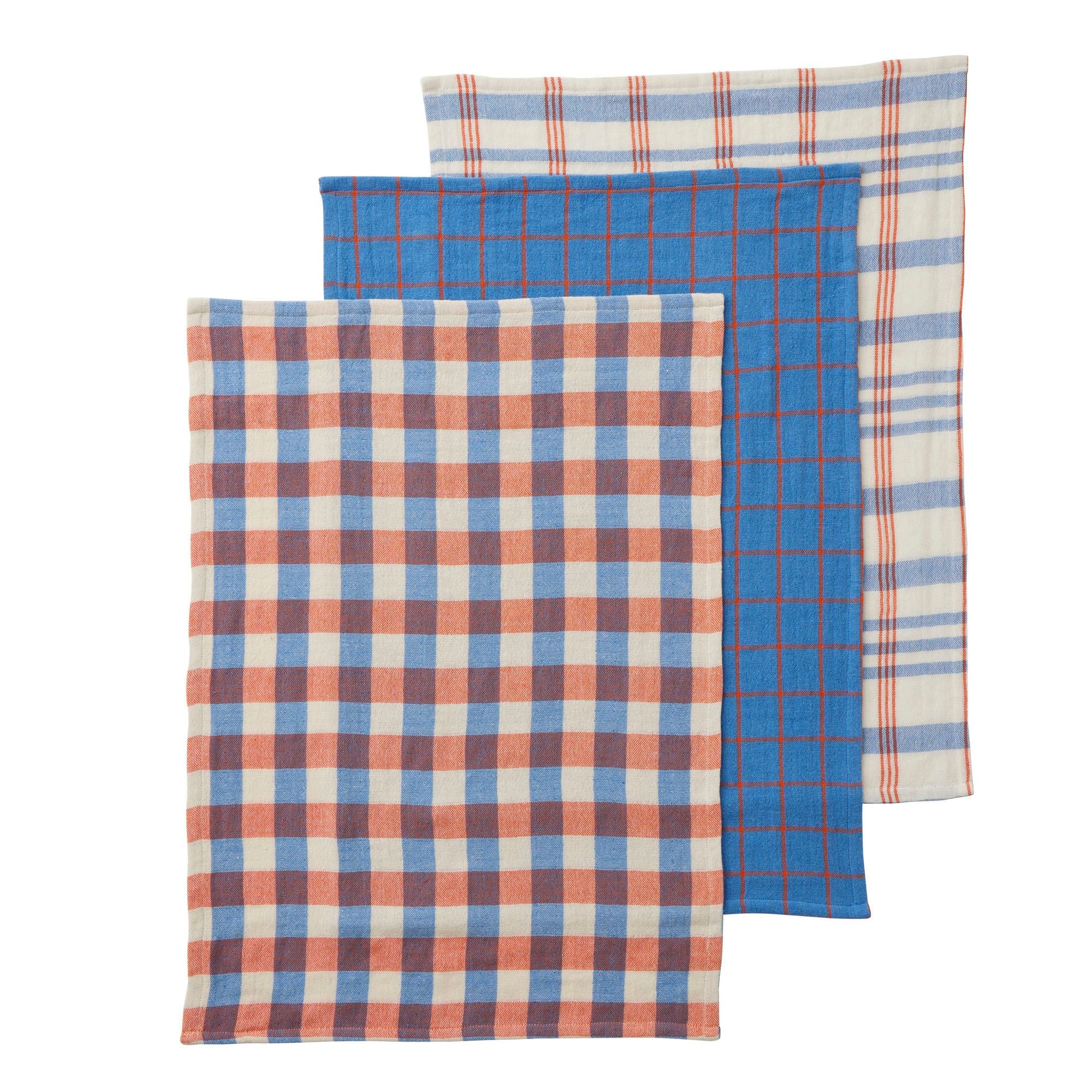 Assemble Kit Set of 3 Recycled Cotton T'Towel Bl