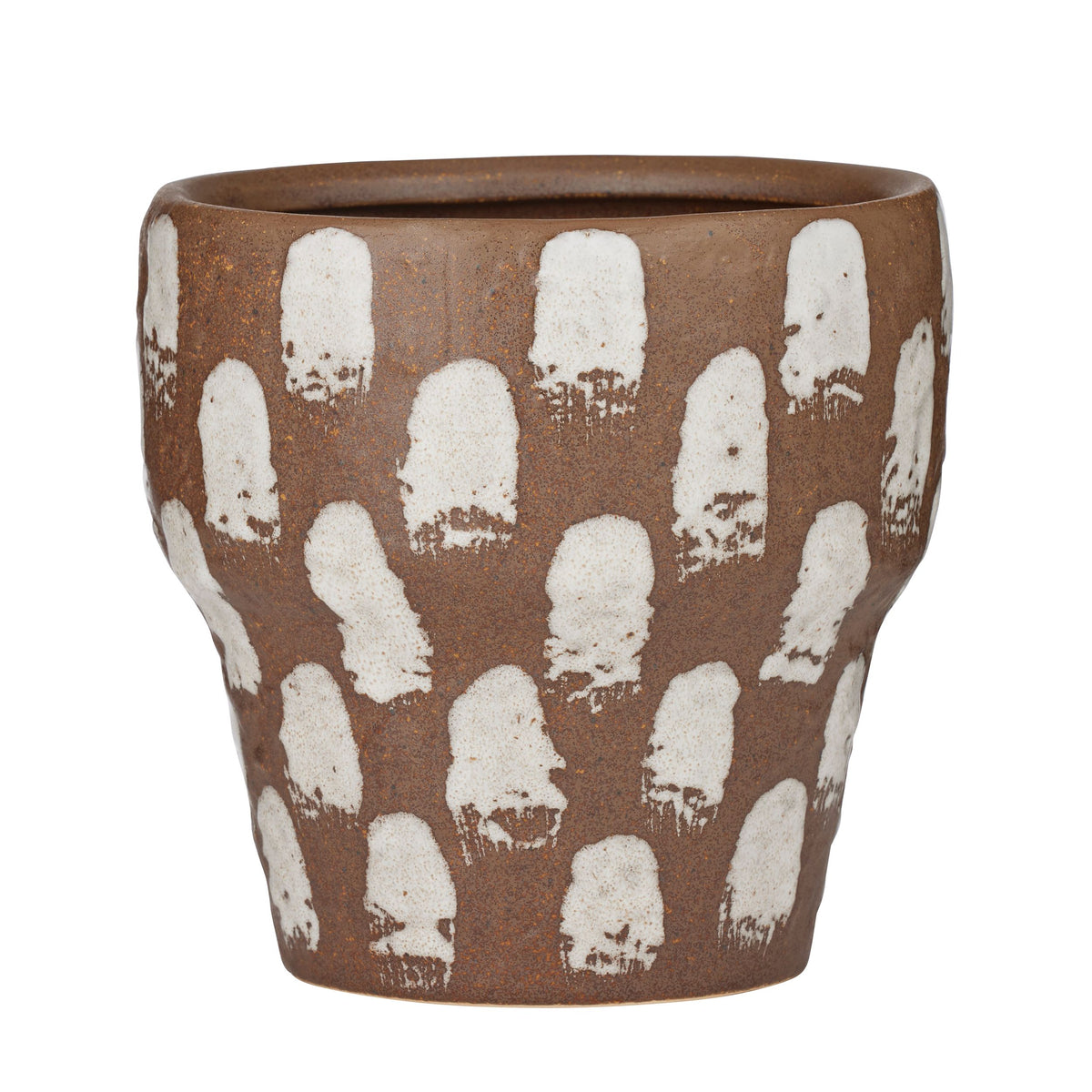 Life Botanic Trento Ceramic Pot 18.5x18cm Cocoa/White