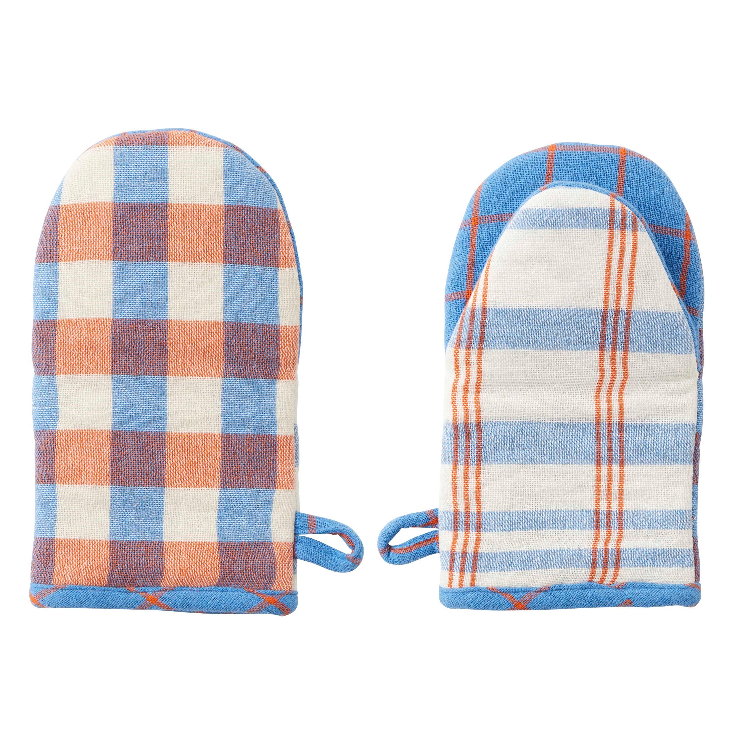 Assemble Kit Recycled Cotton Mitt Blue