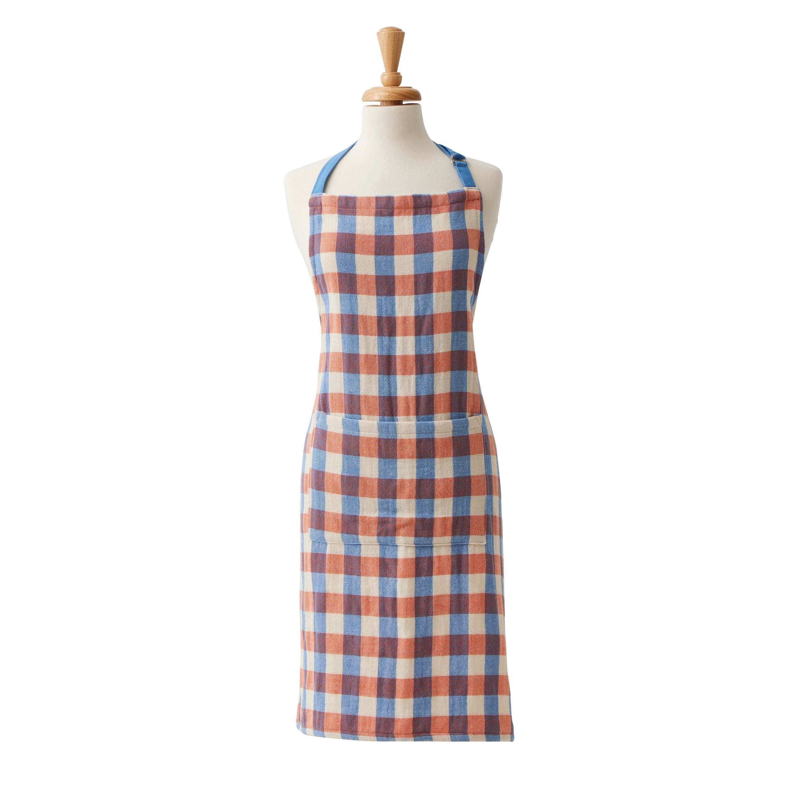 Assemble Kit Recycled Cotton Apron Blue