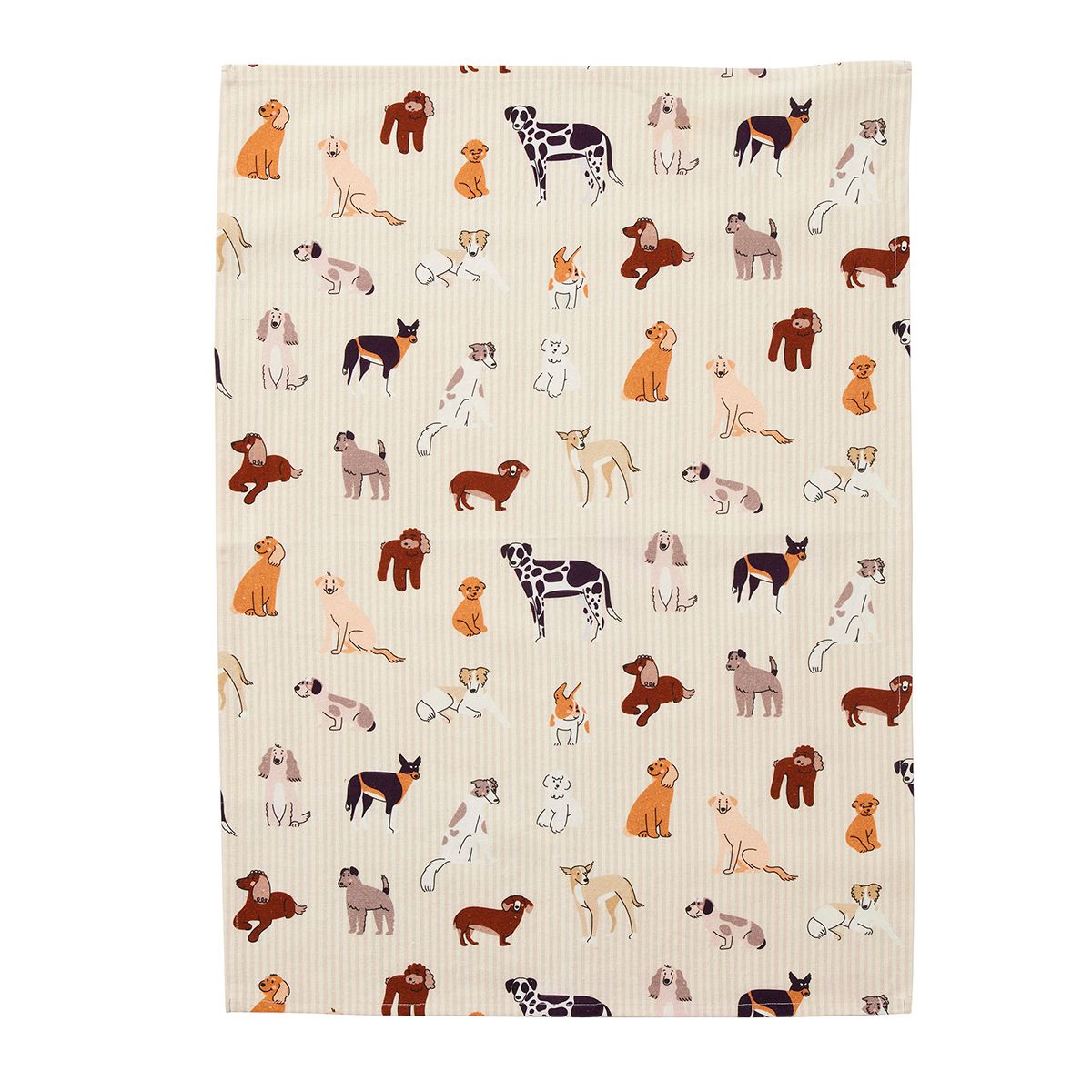 Assemble Le Chien Cotton Tea Towel Multi