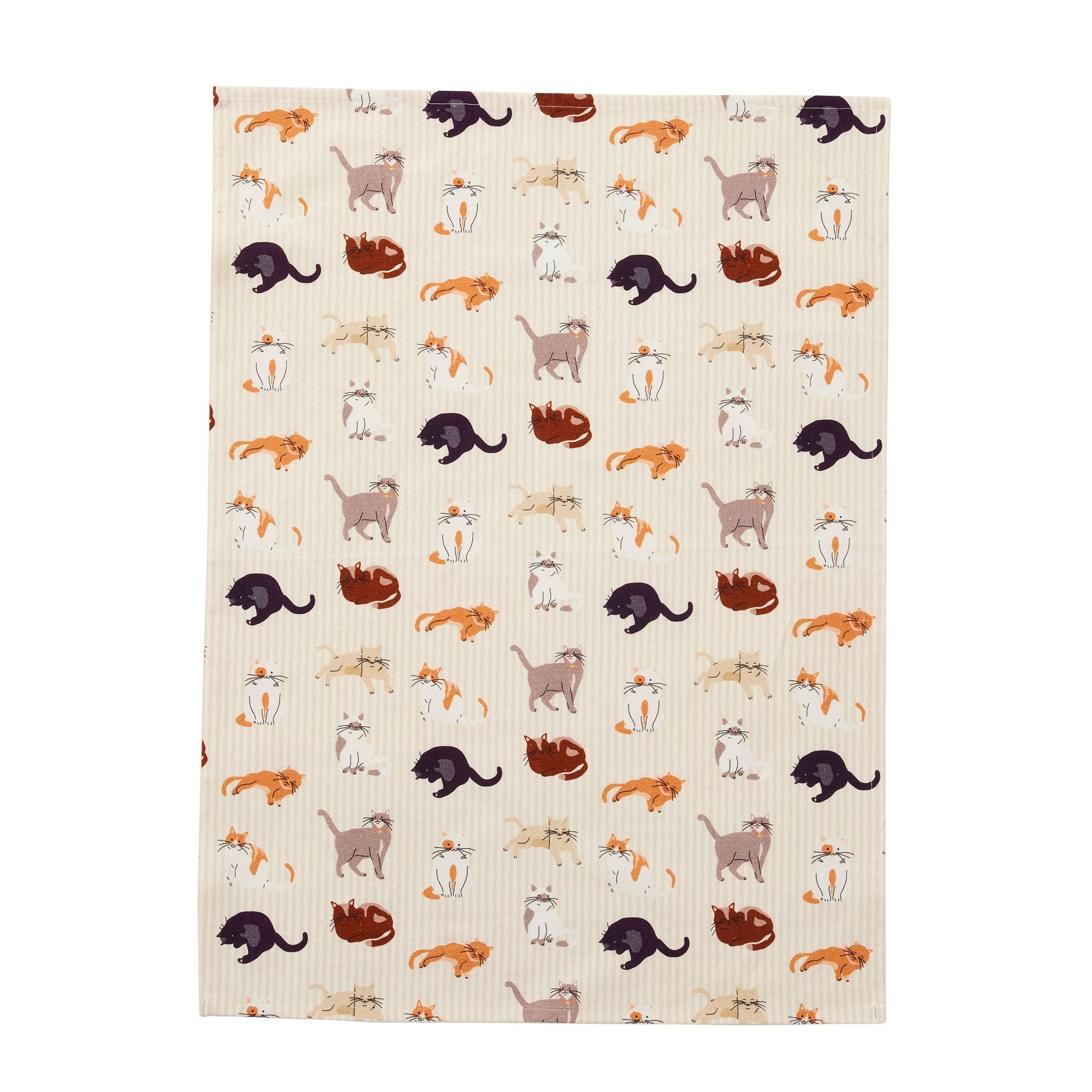 Assemble Le Chat Cotton Tea Towel Multi