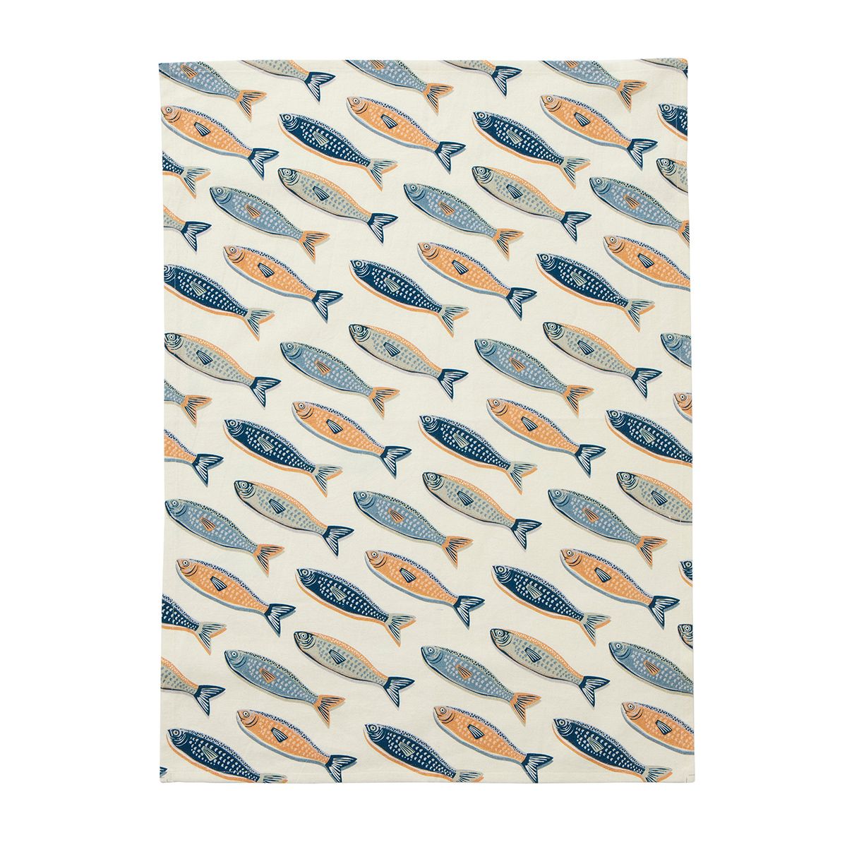 Assemble Poisson Cotton Tea Towel Multi