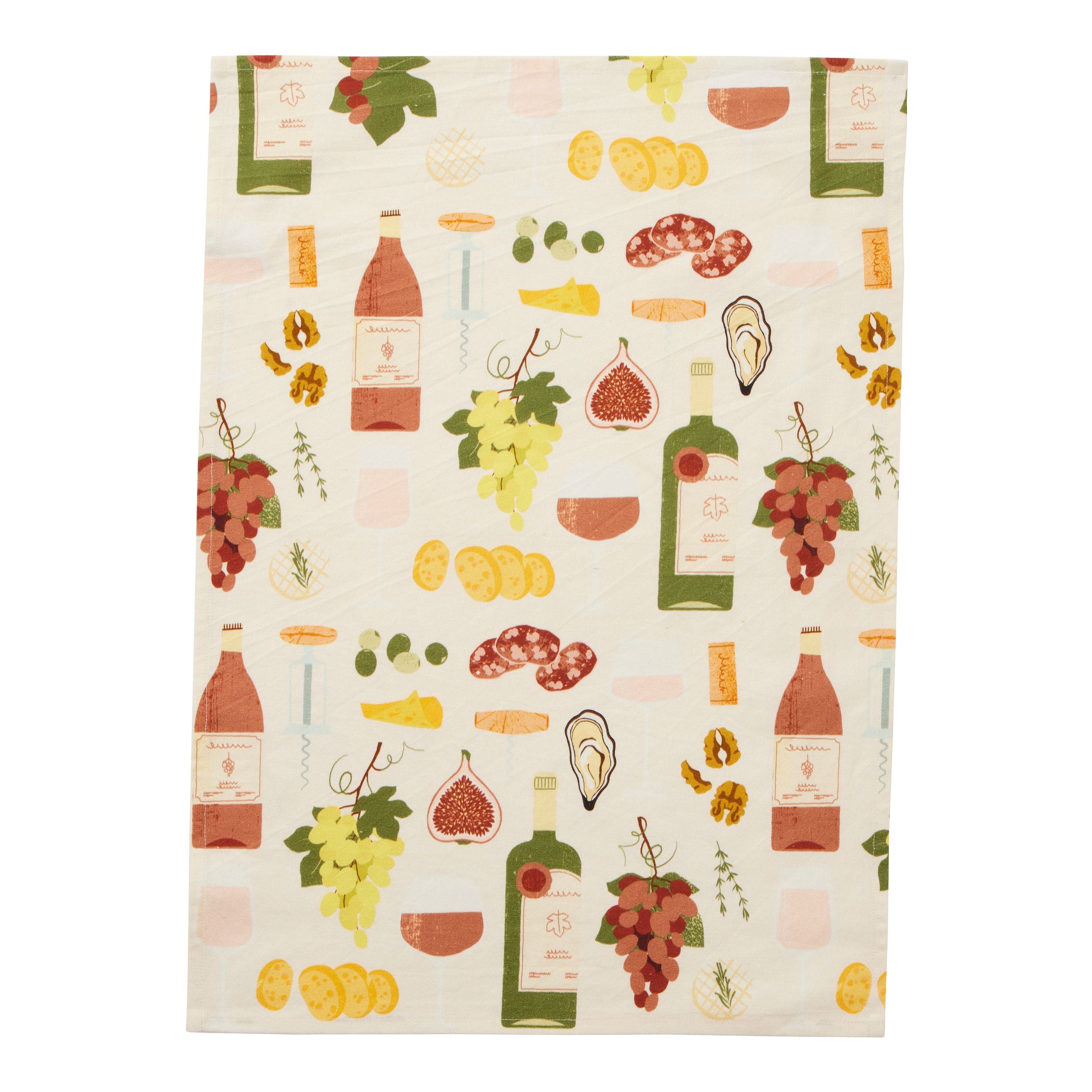 Assemble L'heure du Vin Cotton Tea Towel