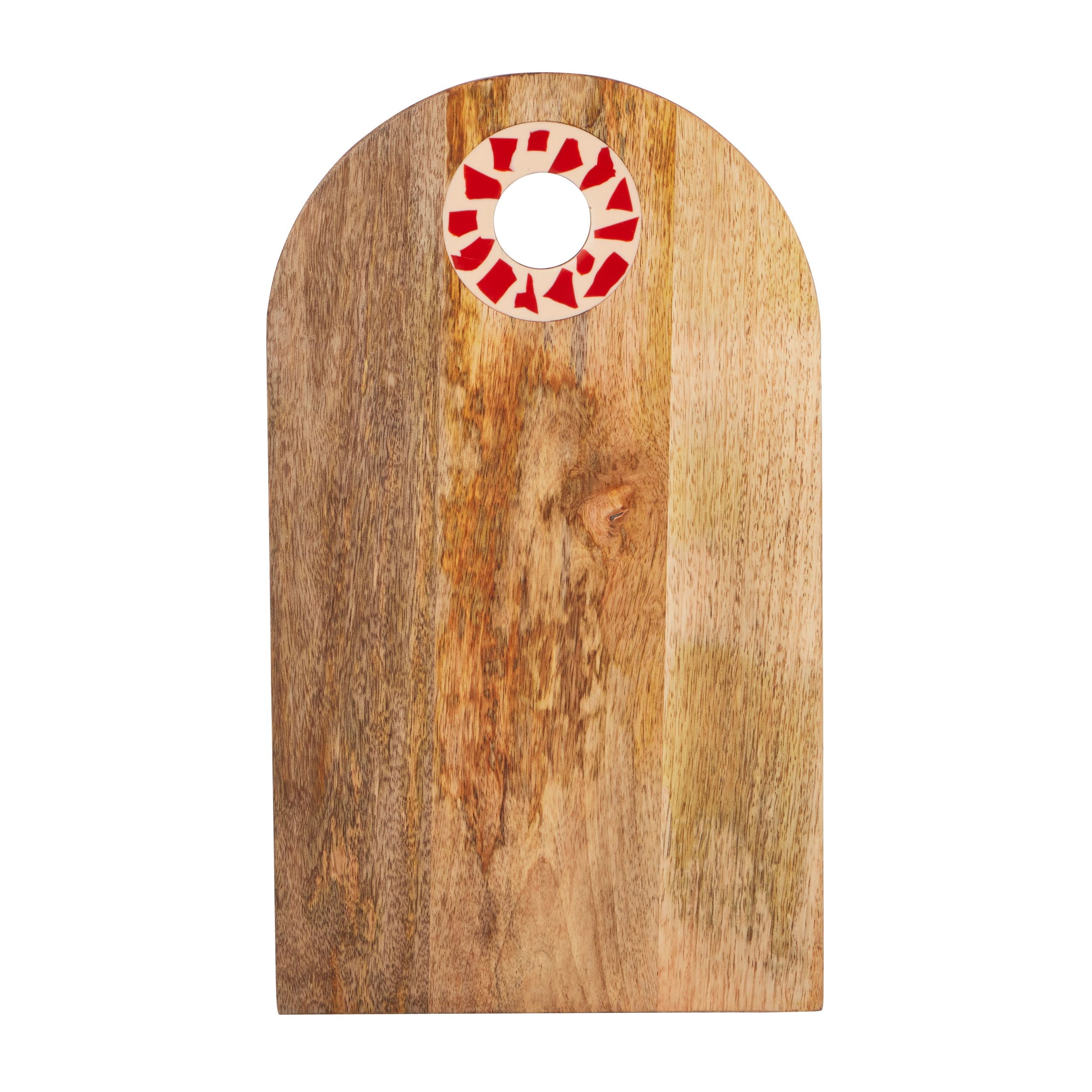 Assemble Mila Wood Serve Board Nude/Red