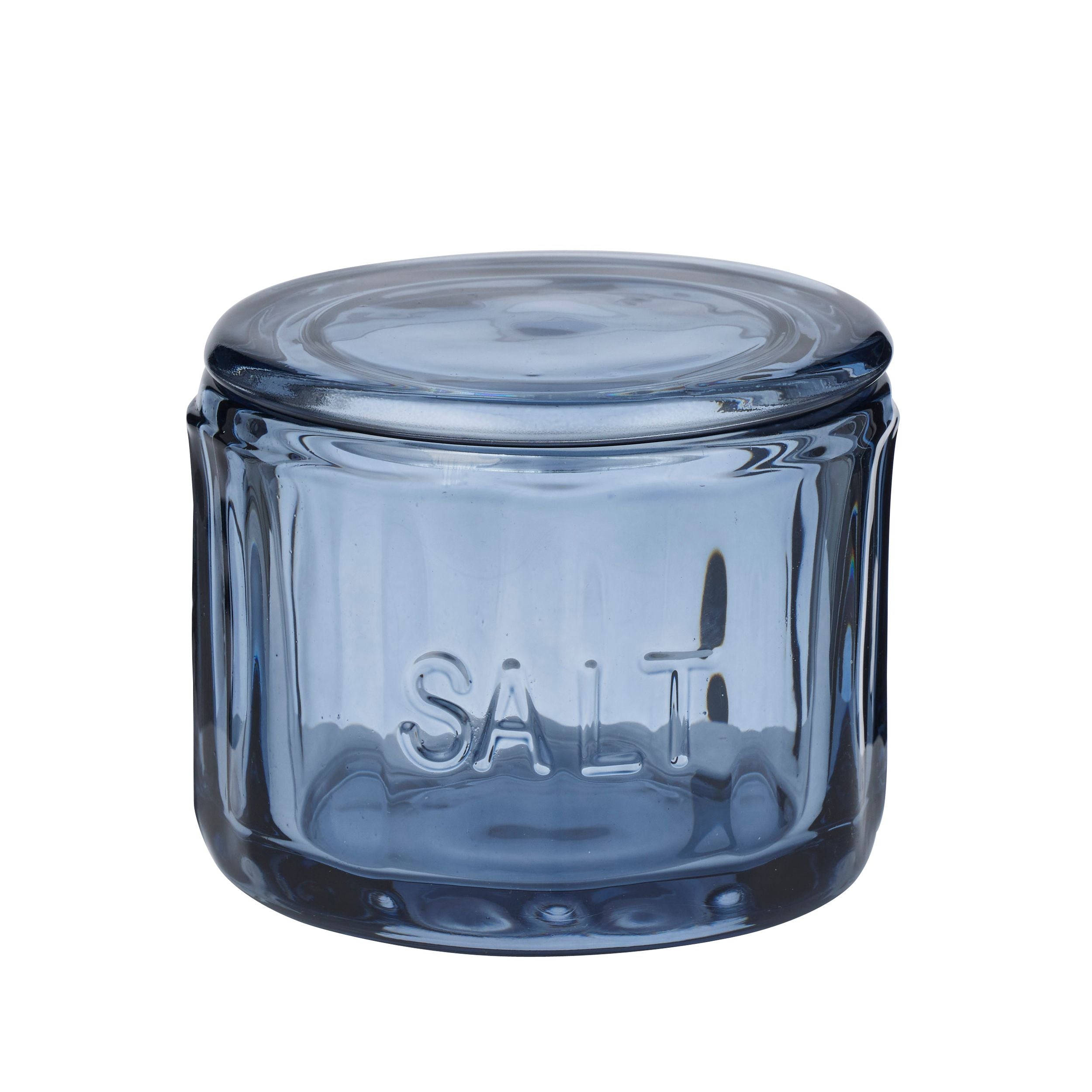 Assemble Lia Glass Salt Jar Denim