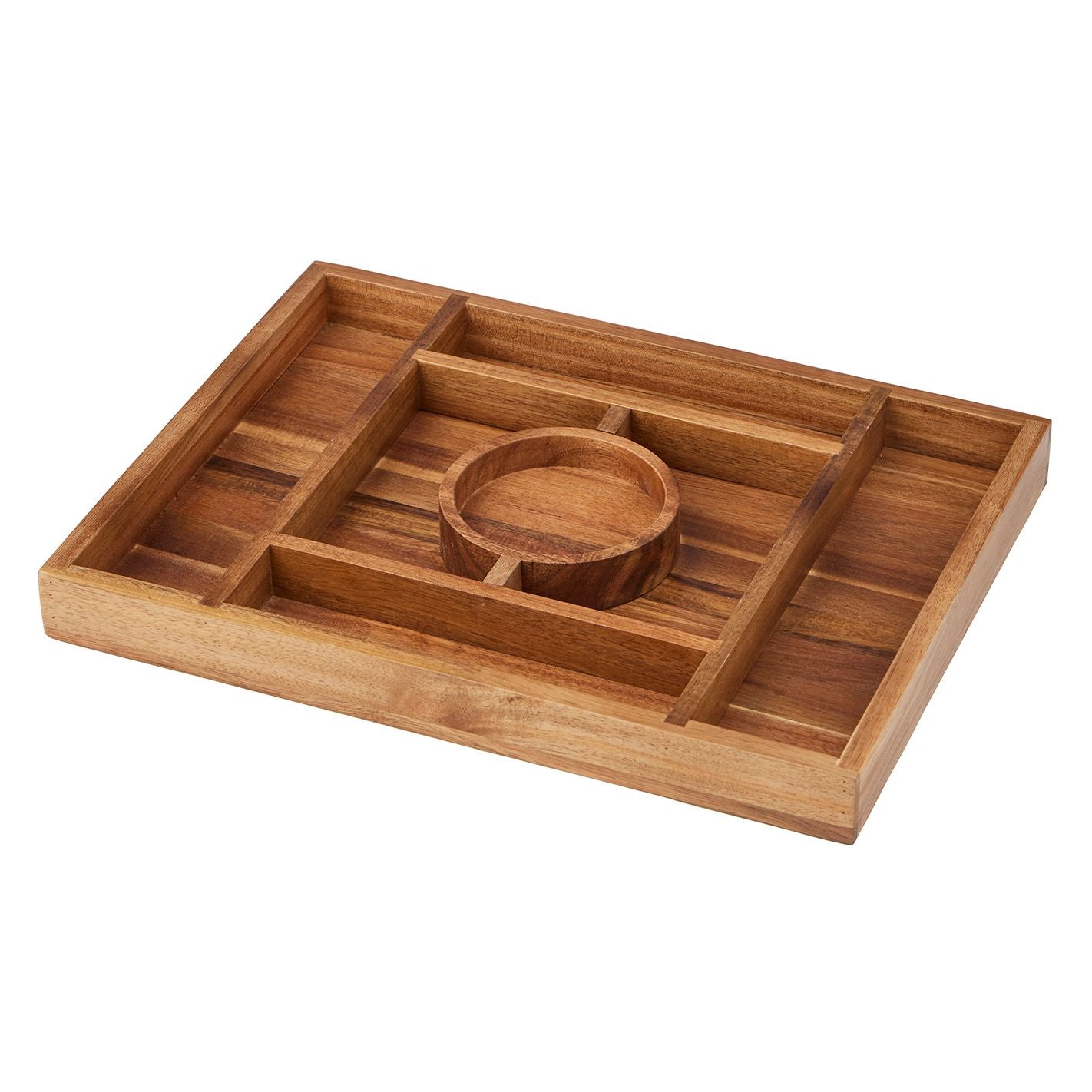 Assemble Gusto Wood 7 Divided Platter
